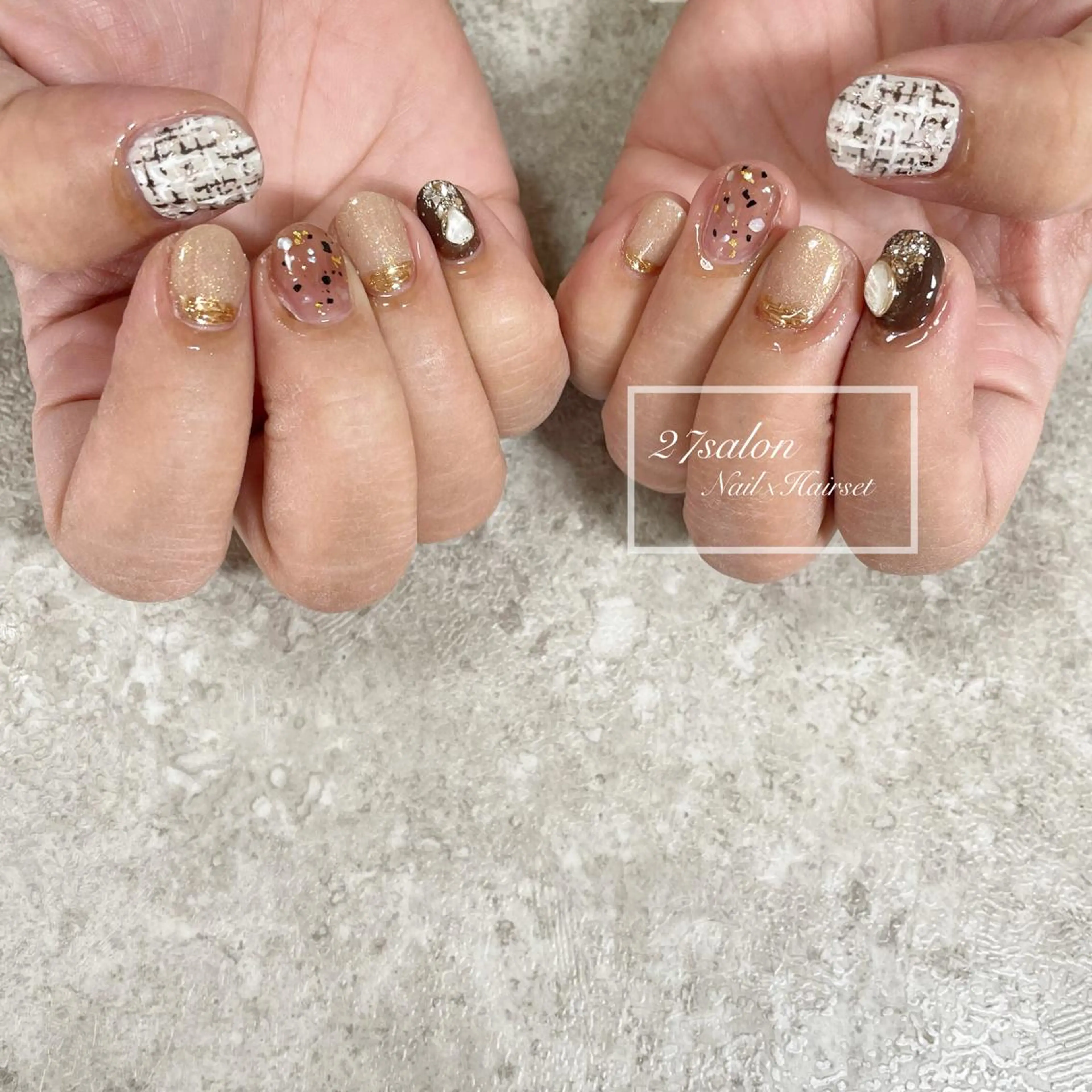 ネイル ニュアンスネイル 27salon yuinaのネイルデザイン