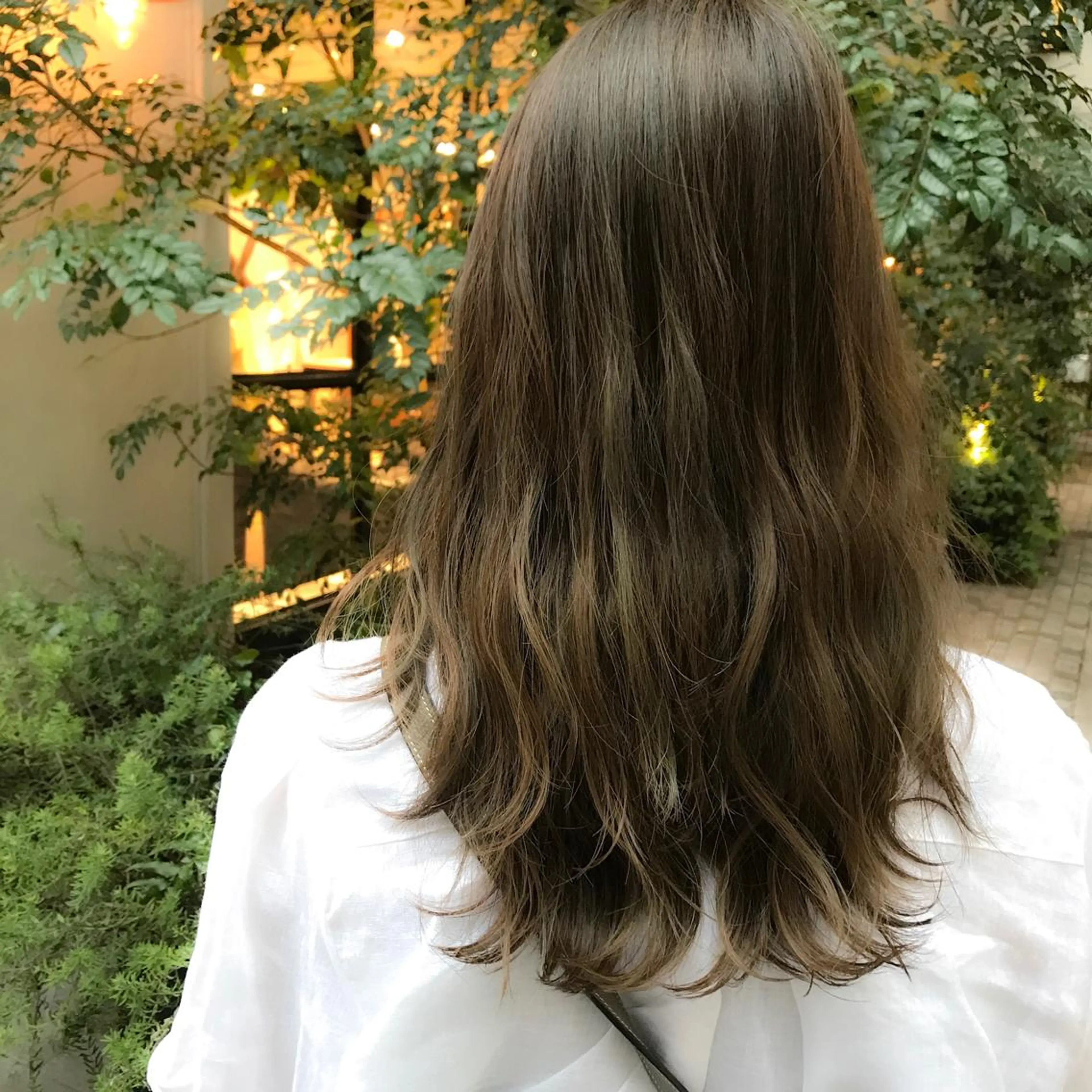 セミロング ハイライト ヘアカラー トリートメント LOMA🇰🇷 銀座クボタのヘアスタイル