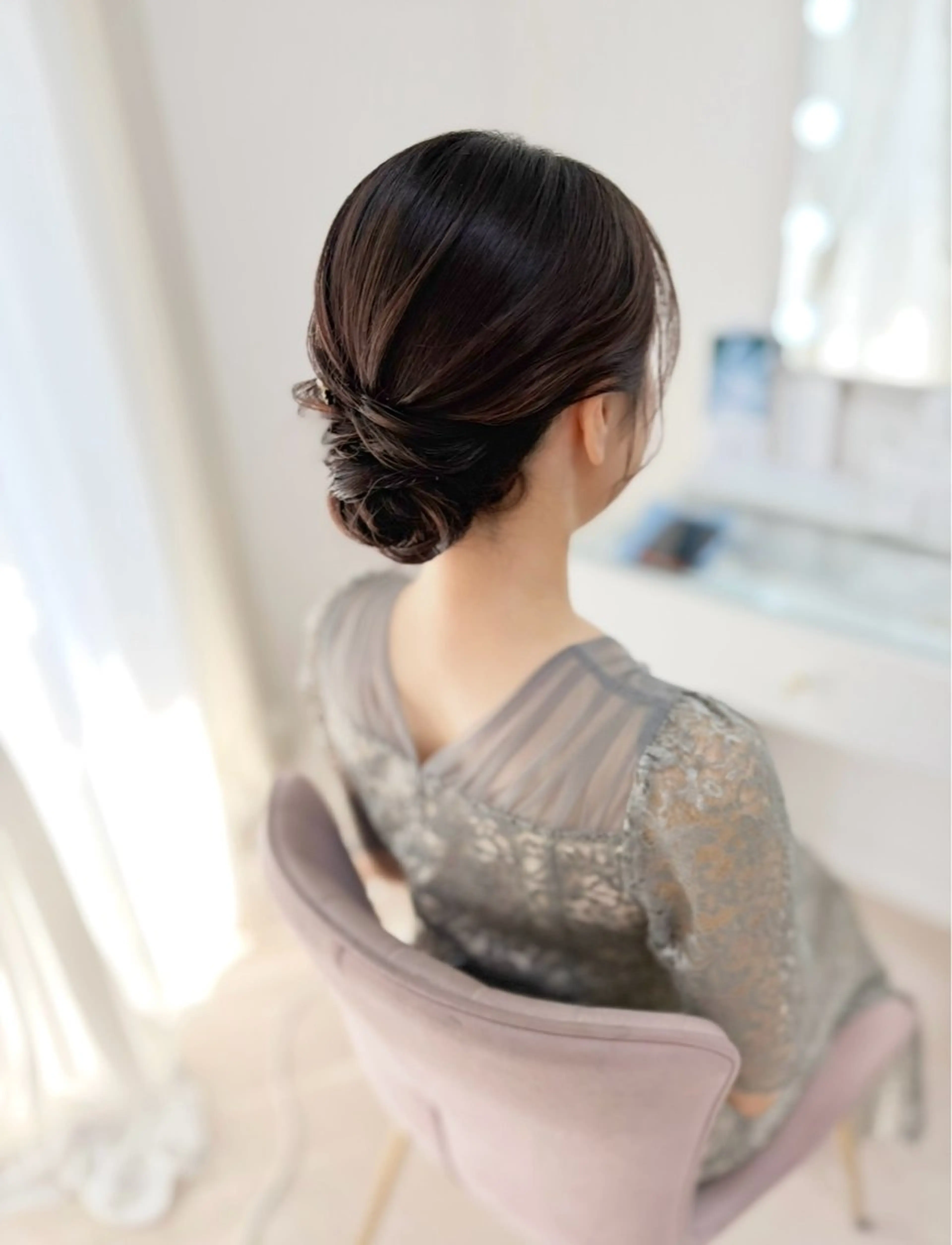 セミロング ヘアアレンジ ヘアセット ヘアセットサロン /上坪愛美のヘアスタイル