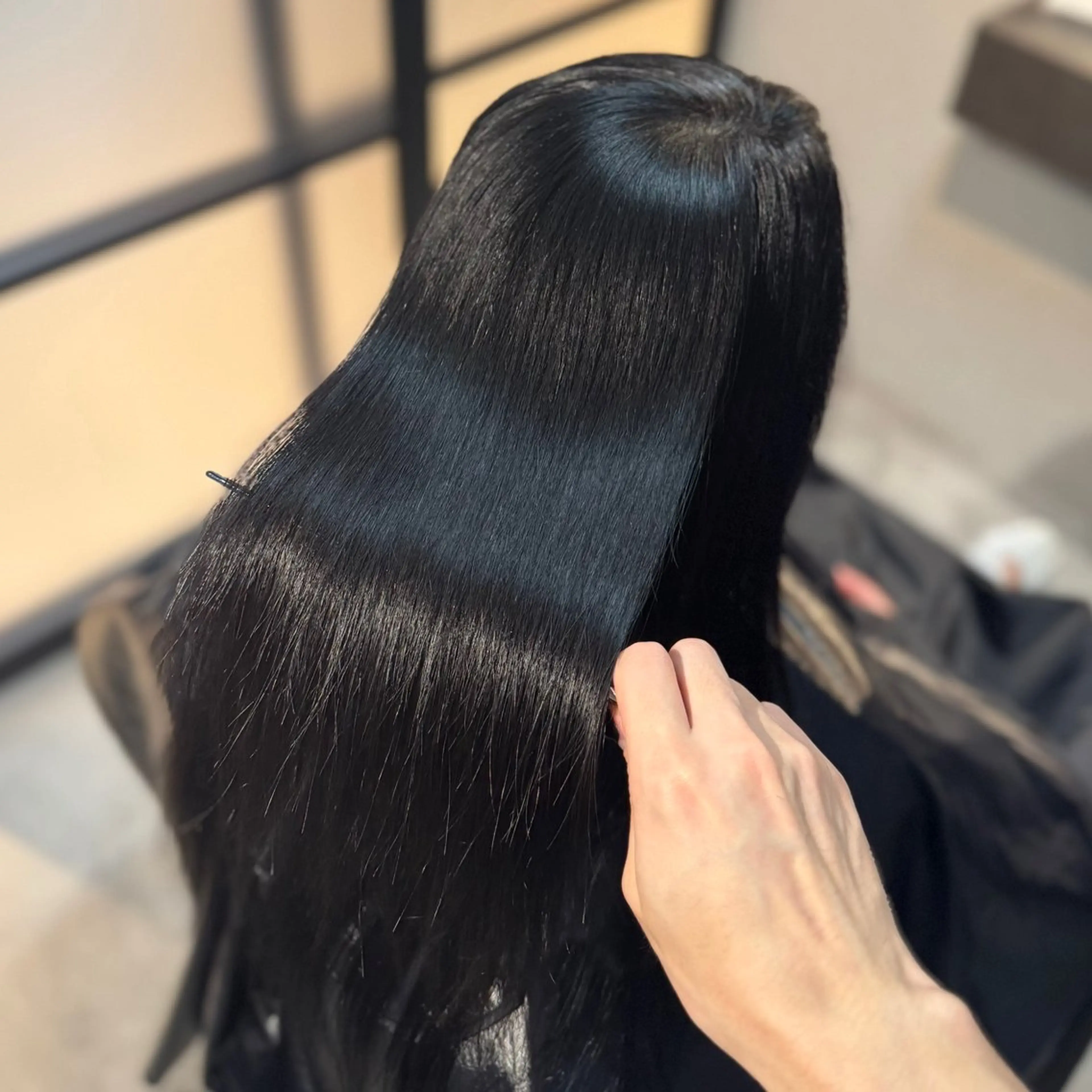 ロング カラー 黒髪 透明感カラー グレージュ オリーブカラー 髪質改善 ヘアカラー トリートメント ブリーチなし I 髪質改善Ⅰたつやのヘアスタイル