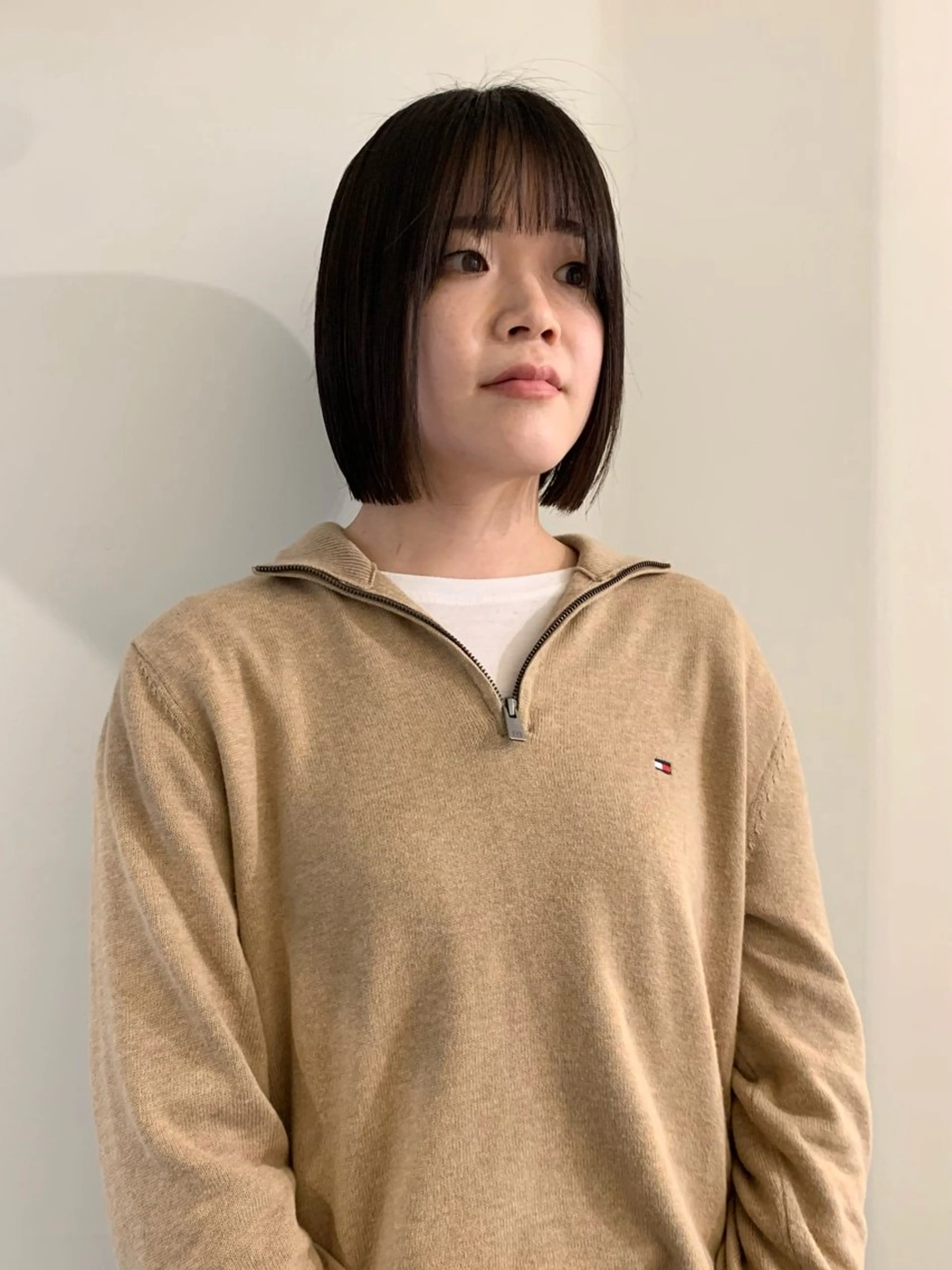 ショート カット トリートメント 落合希 Olivebeigeのヘアスタイル