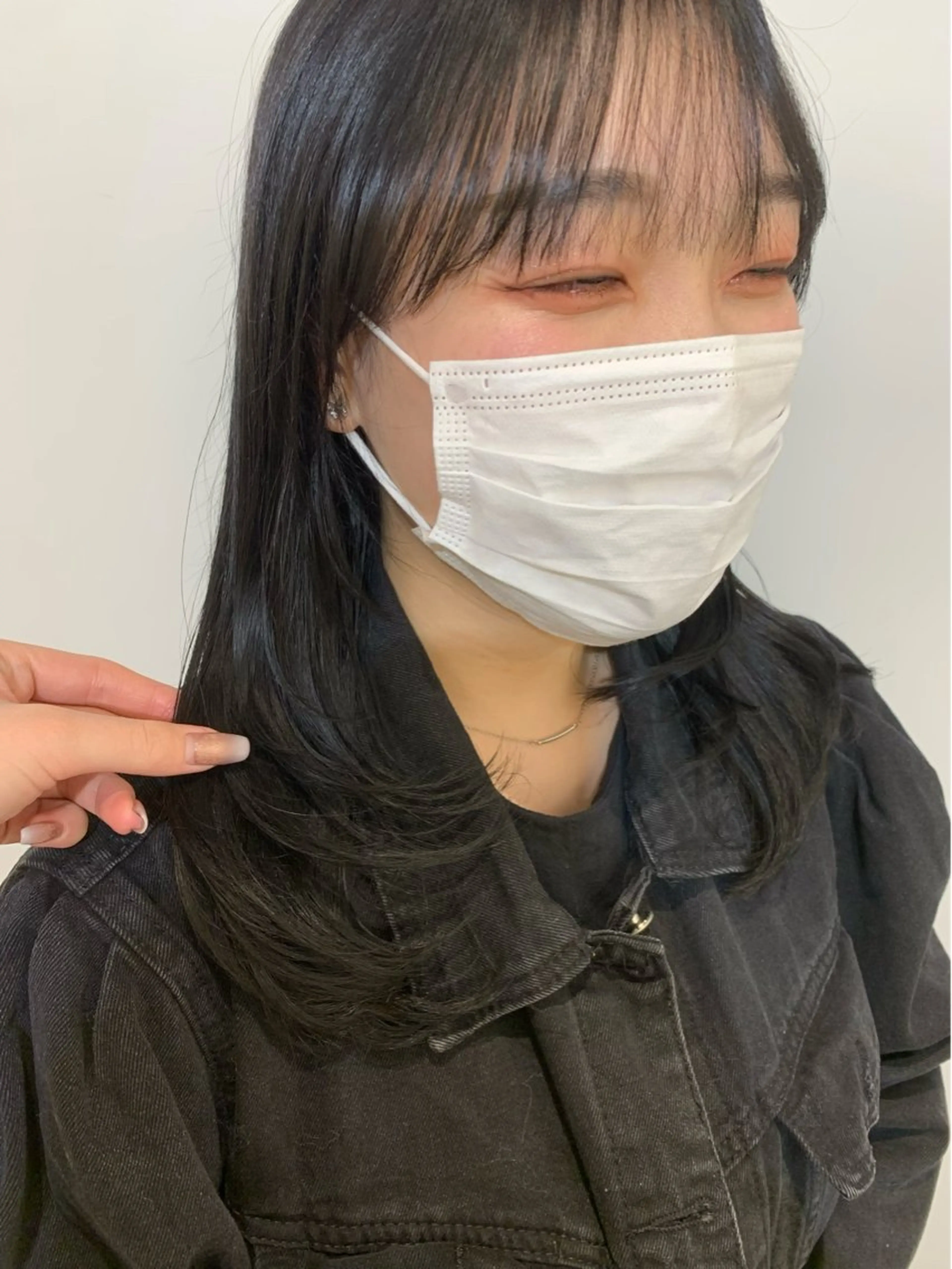 セミロング カラー 顔まわりレイヤー 顔周りカット レイヤーカット 🍓韓国ヘア レイヤ ーカット🍓笠原 葵のヘアスタイル