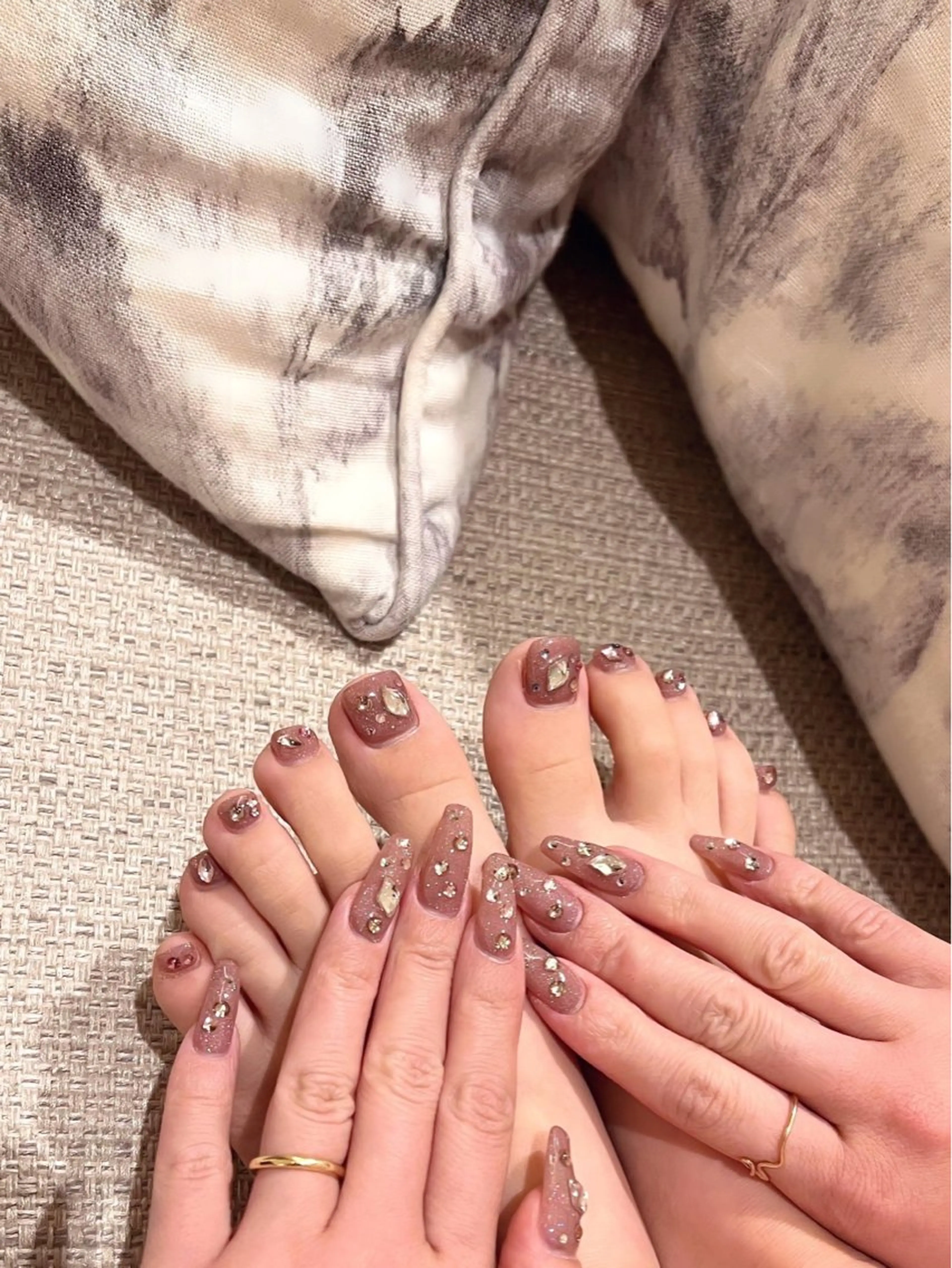 【当店オフ無料☁️】10本デザインコース🌻🧡スナップフォトから選び放題❣️色変更🉑の写真