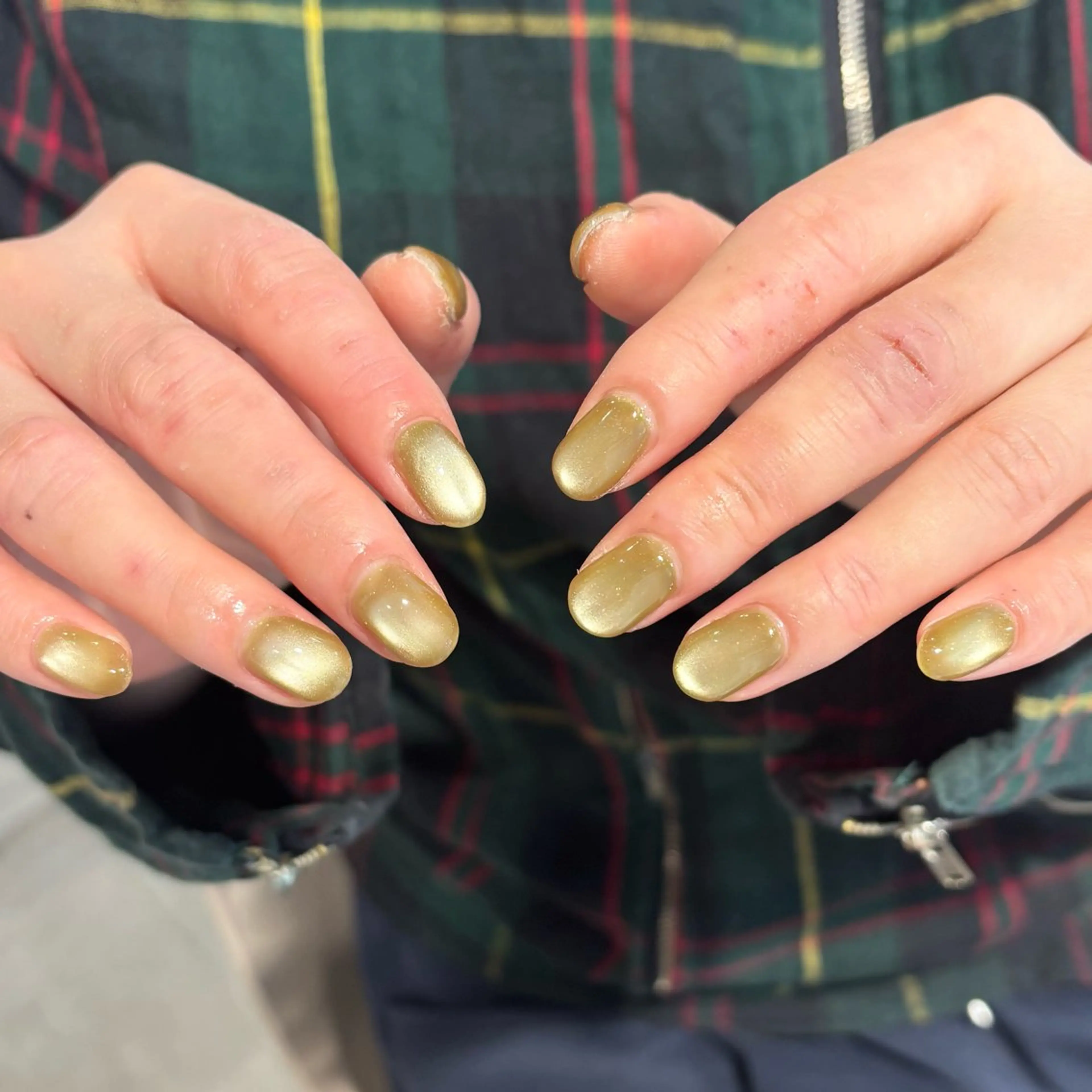 ネイル ゴールド ワンカラーネイル モデル様募集中♡ Kokomi🍮のネイルデザイン