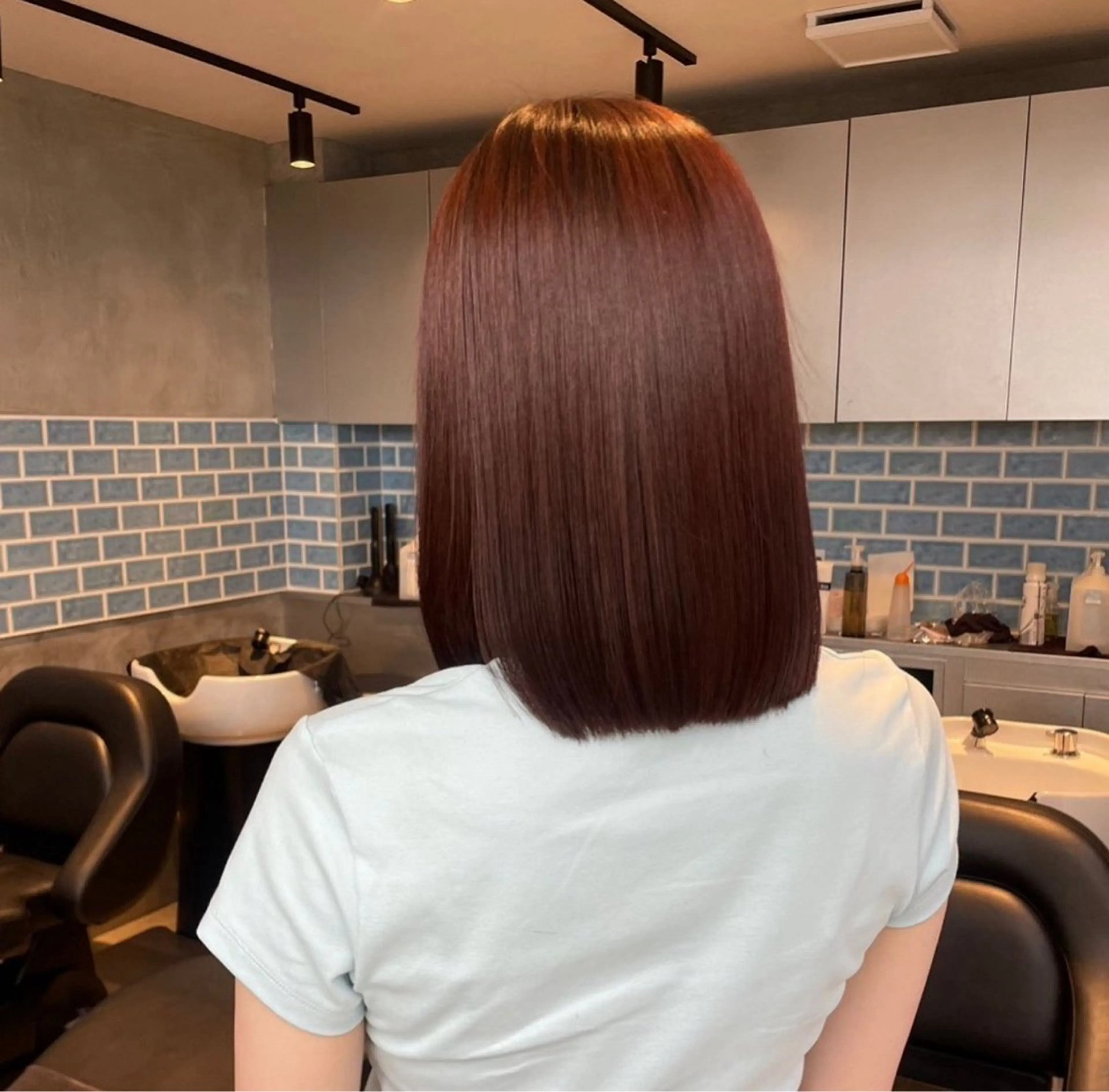 ミディアム カラー トリートメント ヘアカラー 表参道 夏カラー/嵐士のヘアスタイル