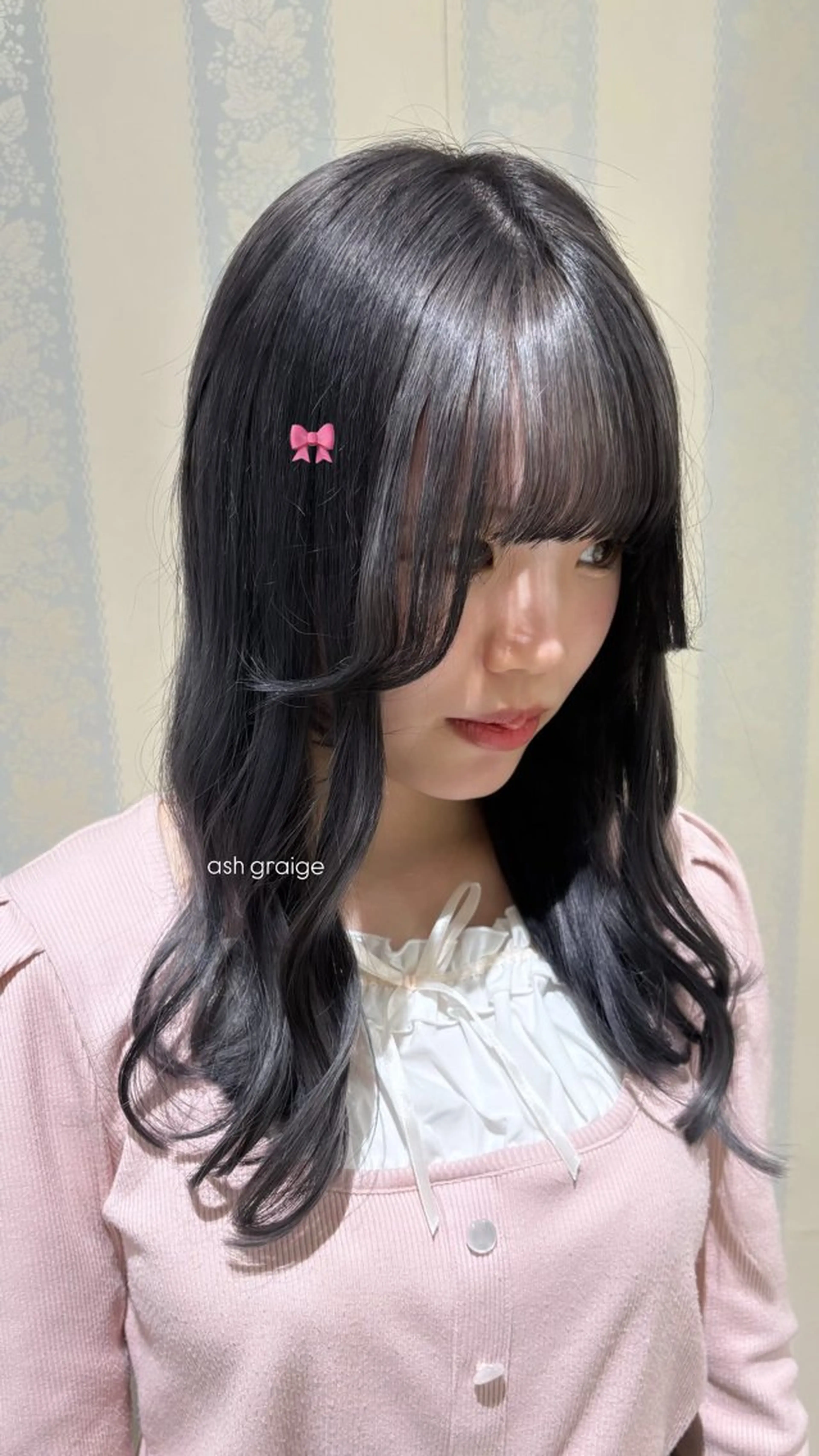 セミロング ヘアカラー トリートメント DOLL hair所属・なぎさ / 透明感カラー🫧のヘアスタイル