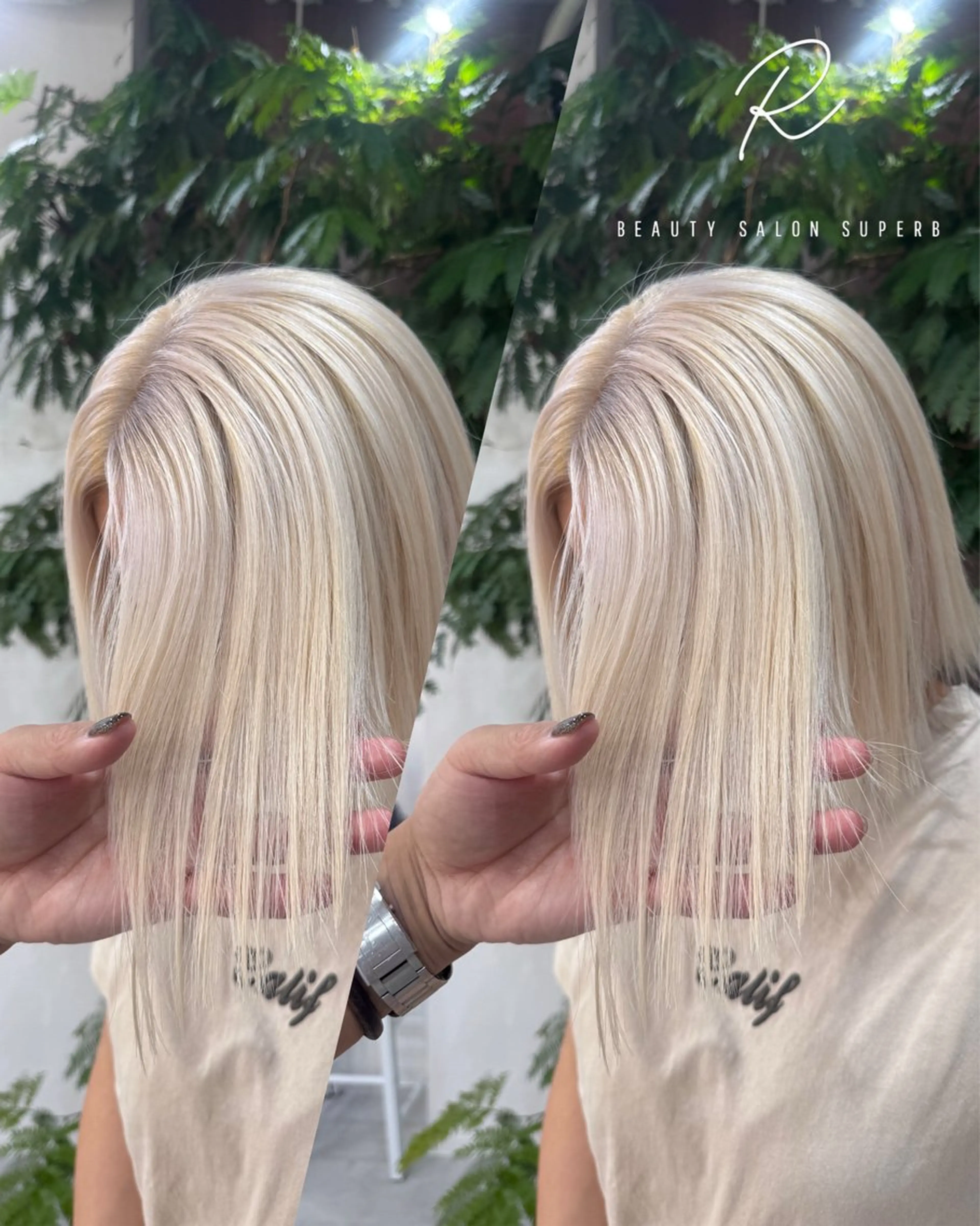 ミディアム カラー ヘアカラー R/🤎 パーマ&ブリーチ🔥のヘアスタイル