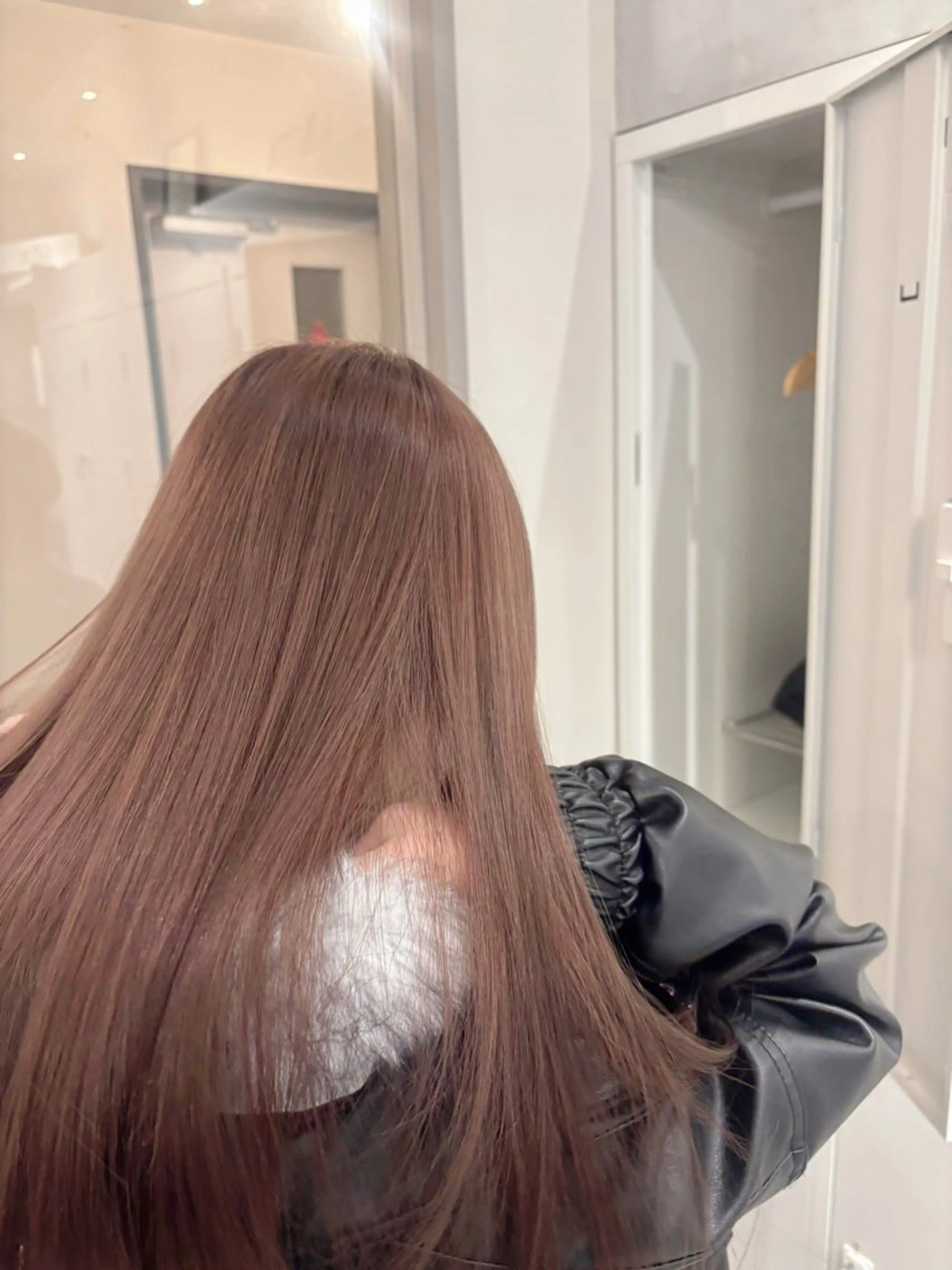 ロング カラー カット ヘアカラー トリートメント レイヤーカット🍒韓 国ヘア🍒ひかりのヘアスタイル