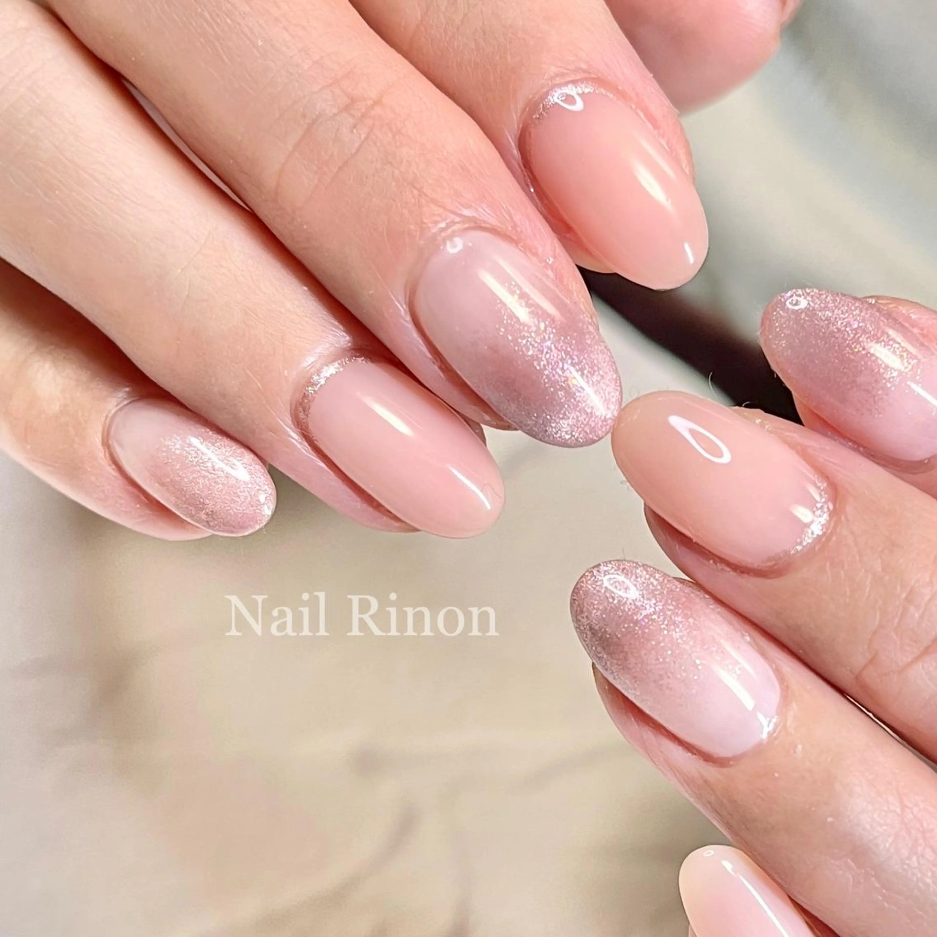 ネイル グラデーション マグネットネイル ハンドネイル Nail Rinonのネイルデザイン