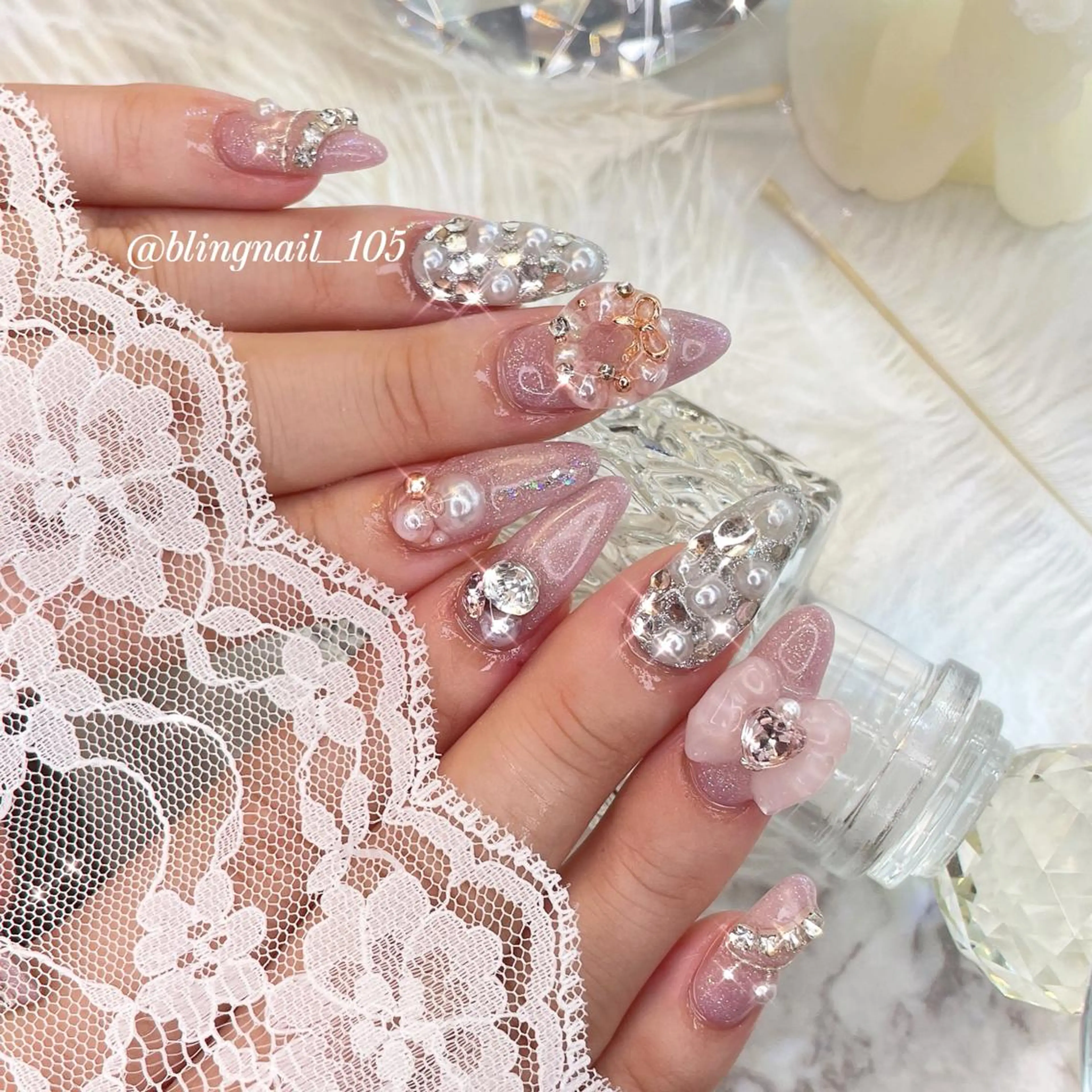 ネイル 23時まで❤︎韓国、 ワンホンネイルのネイルデザイン