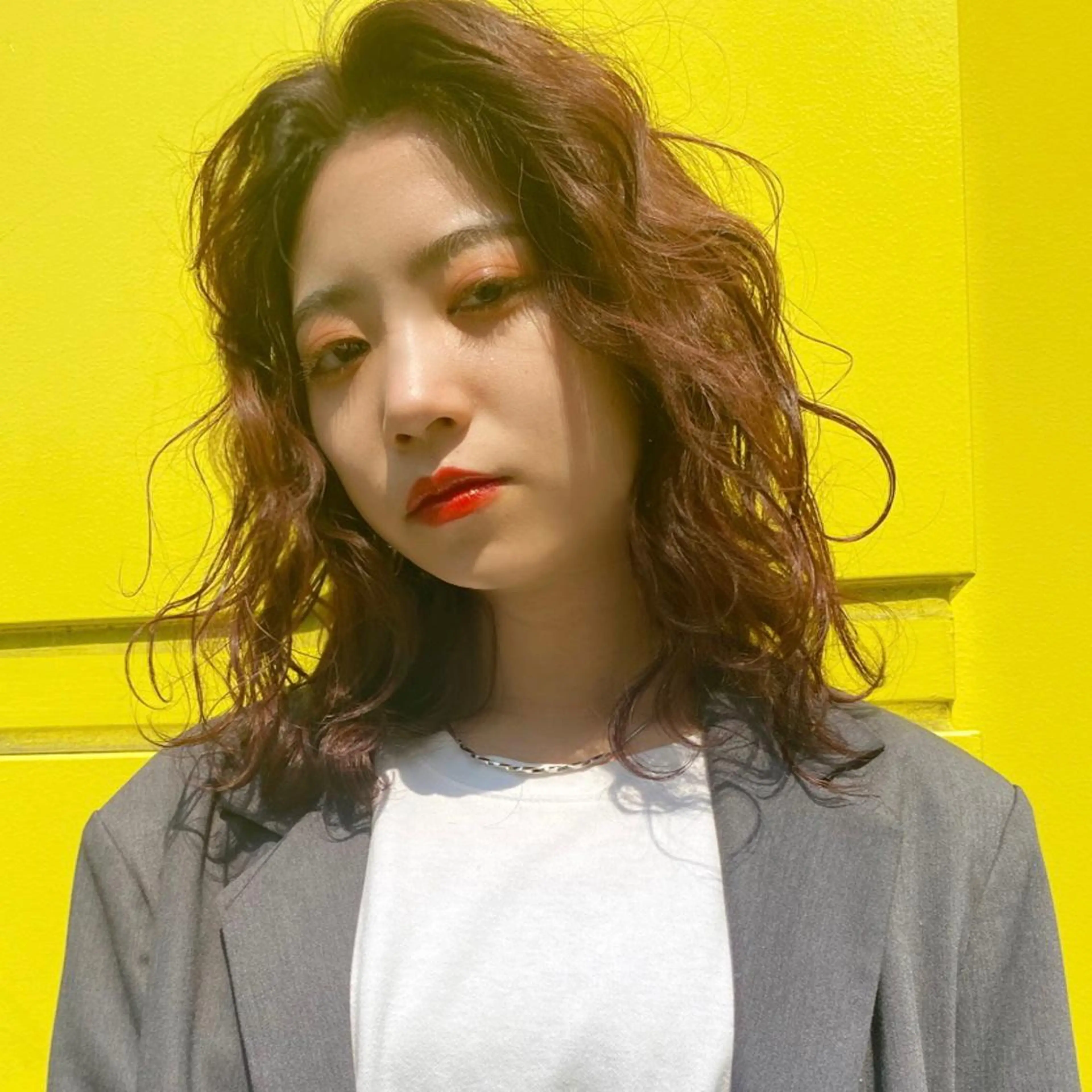 ミディアム カラー 🧡色落ちまで2度綺 麗なカラー🧡ヨシキのヘアスタイル