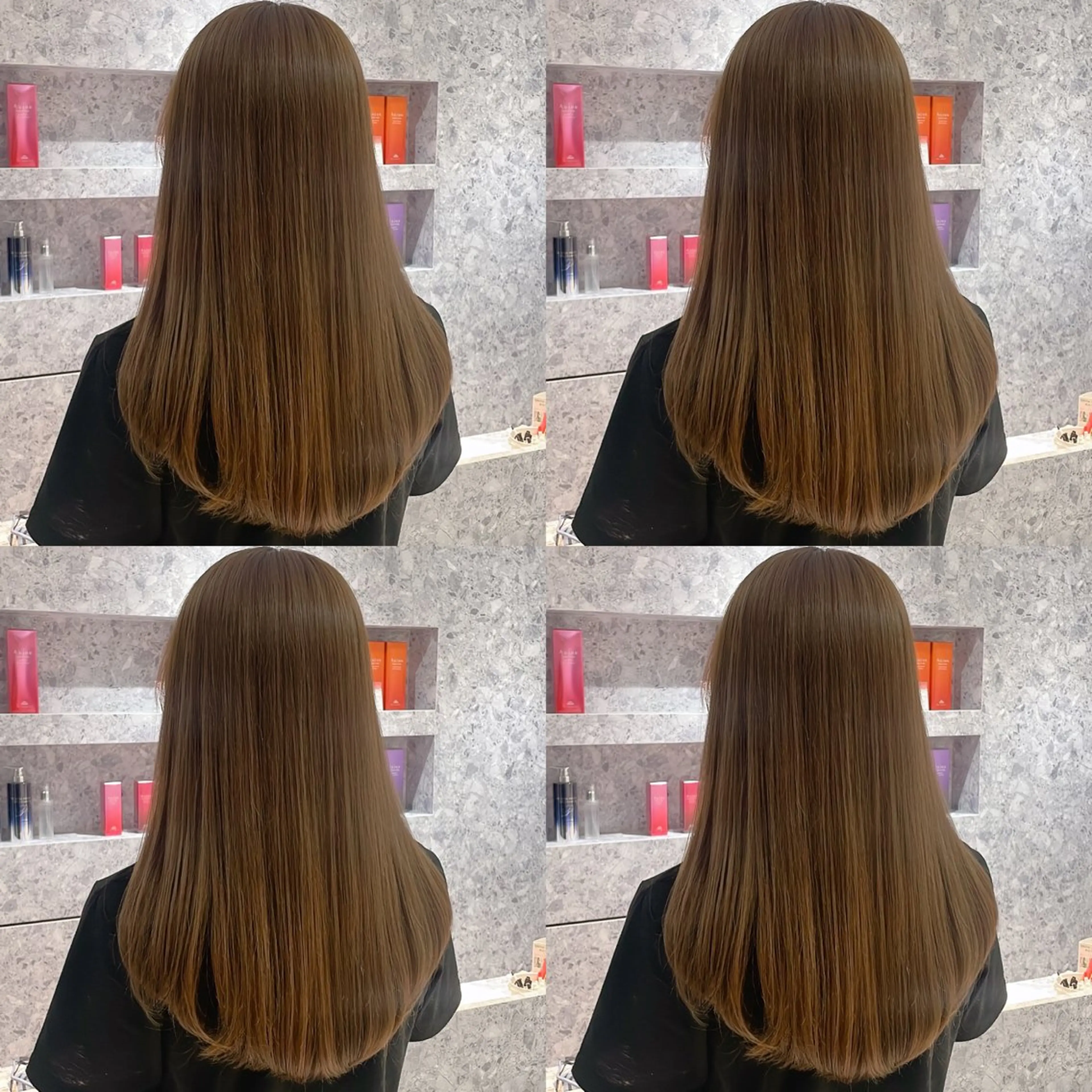 セミロング カラー カット ヘアカラー Minami. 🩵 再現性特化ヘアのヘアスタイル