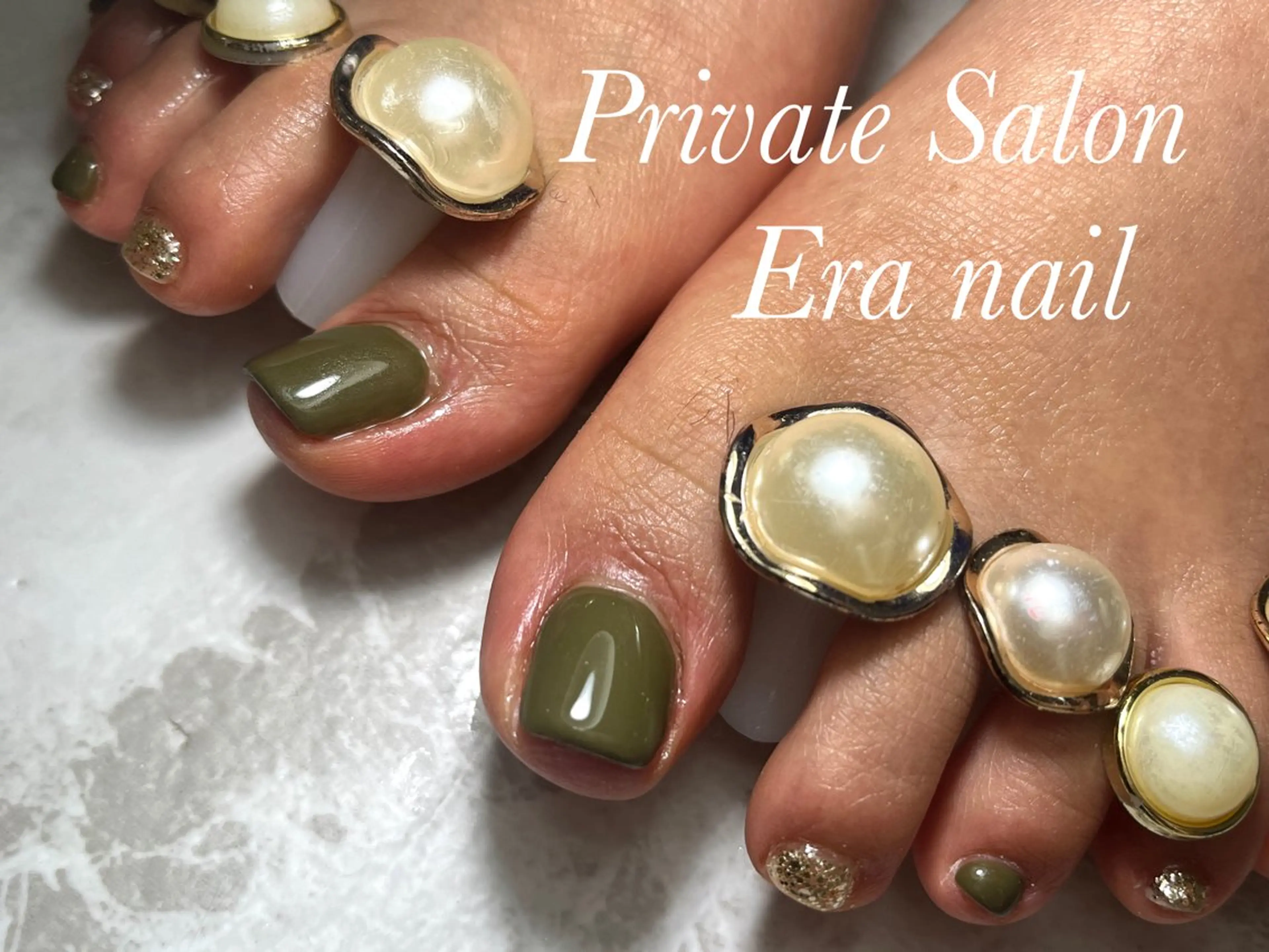 ネイル フットネイル ワンカラーネイル フットネイル Era nailのネイルデザイン