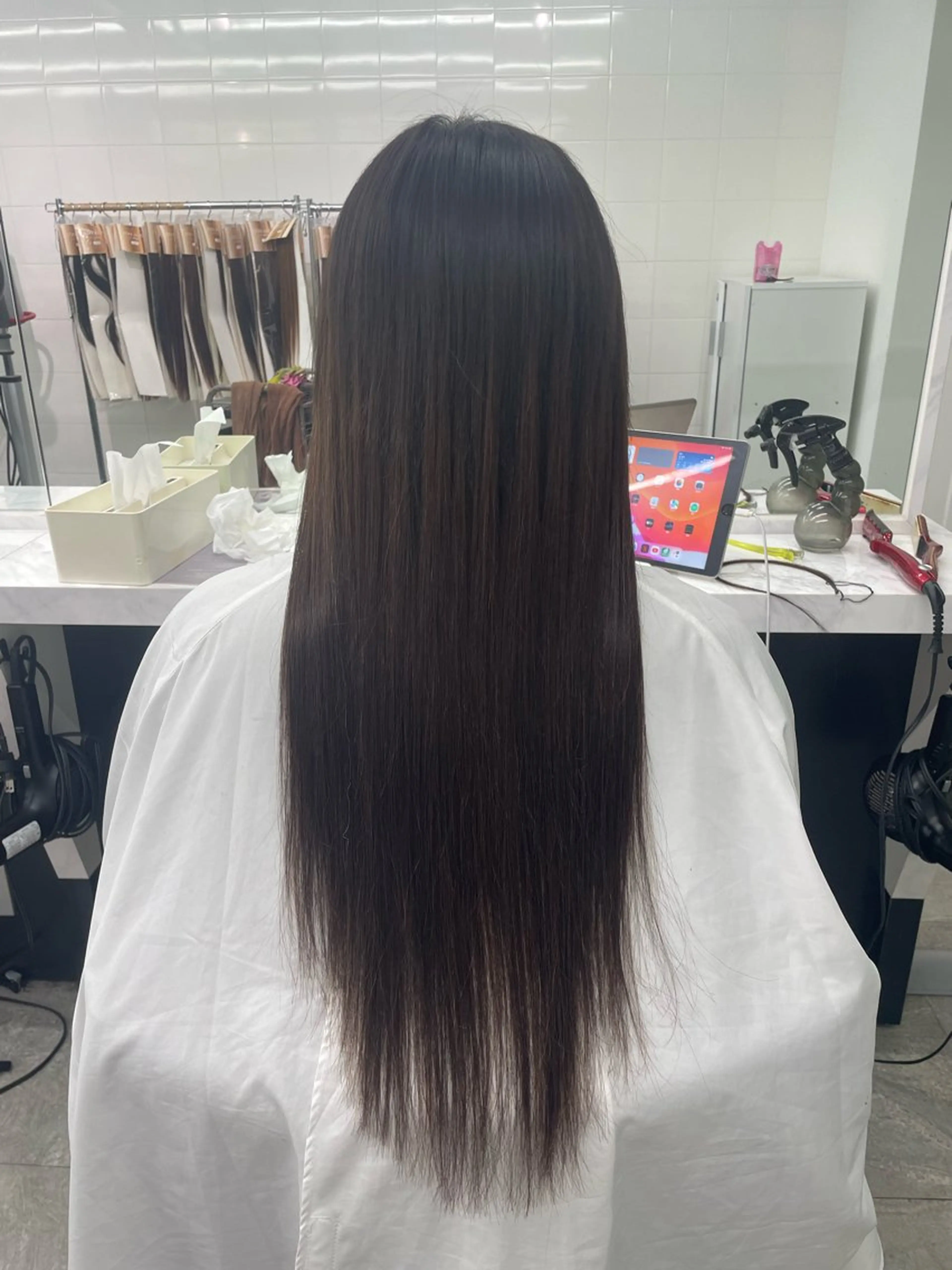 ロング エクステ ハイトーンカラーエク ステ🌺RENA🌺のヘアスタイル