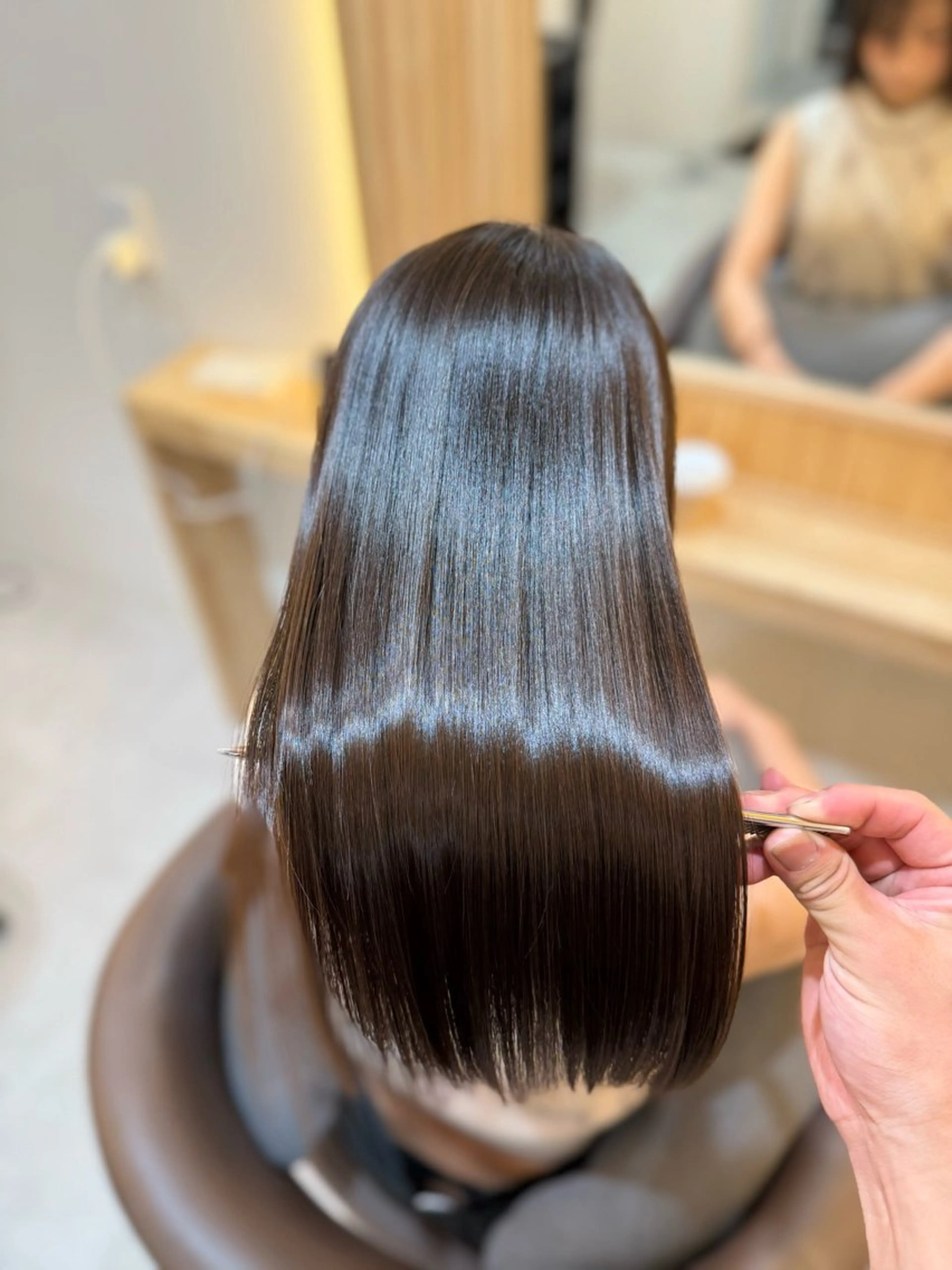 セミロング ケアカラー 髪質改善 トリートメント attrait南堀江所属・KAISEI髪質改善 /縮毛矯正のヘアスタイル