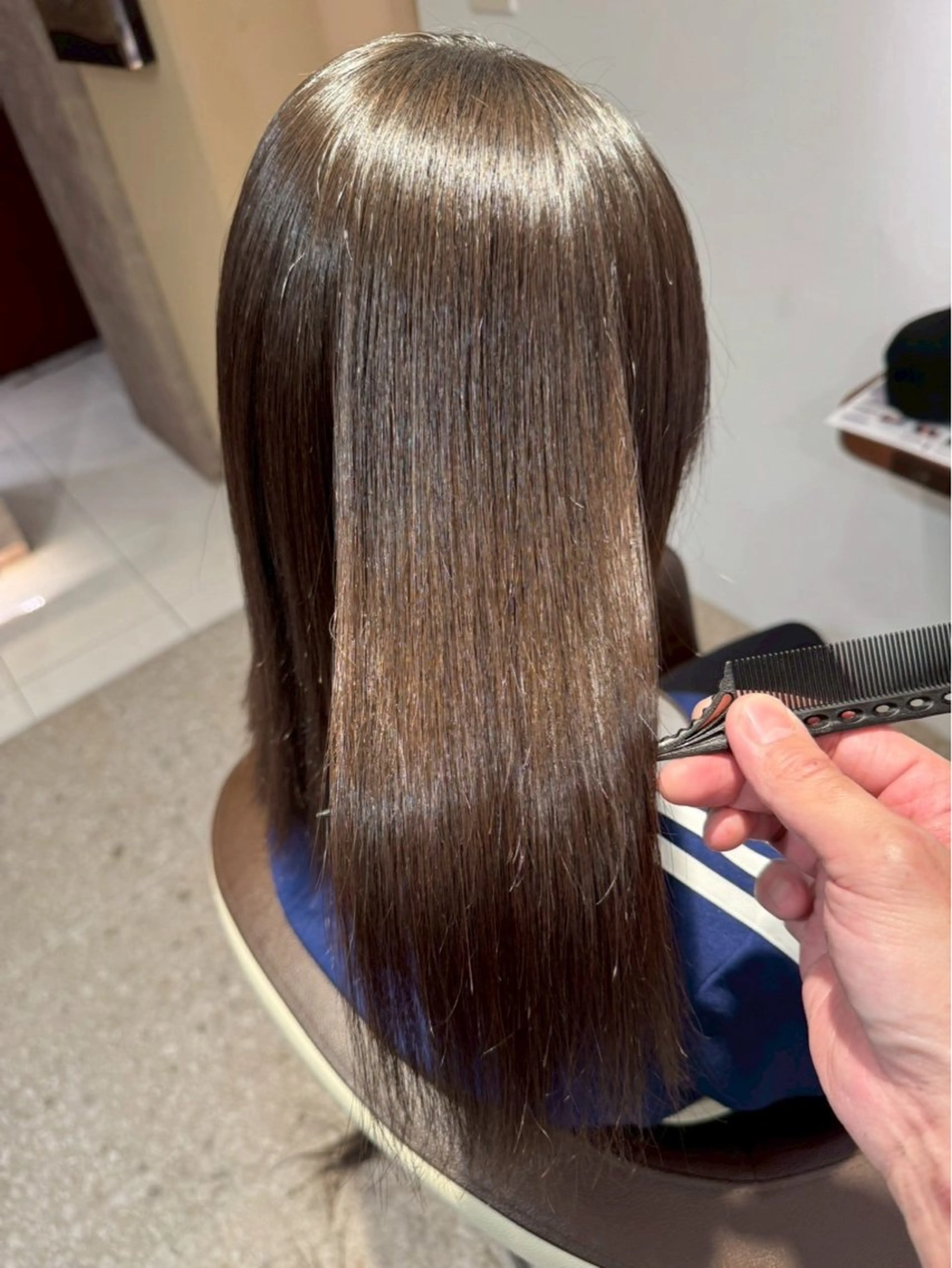 ロング 髪質改善✨縮毛矯正 ✨モデル様募集🔥のヘアスタイル