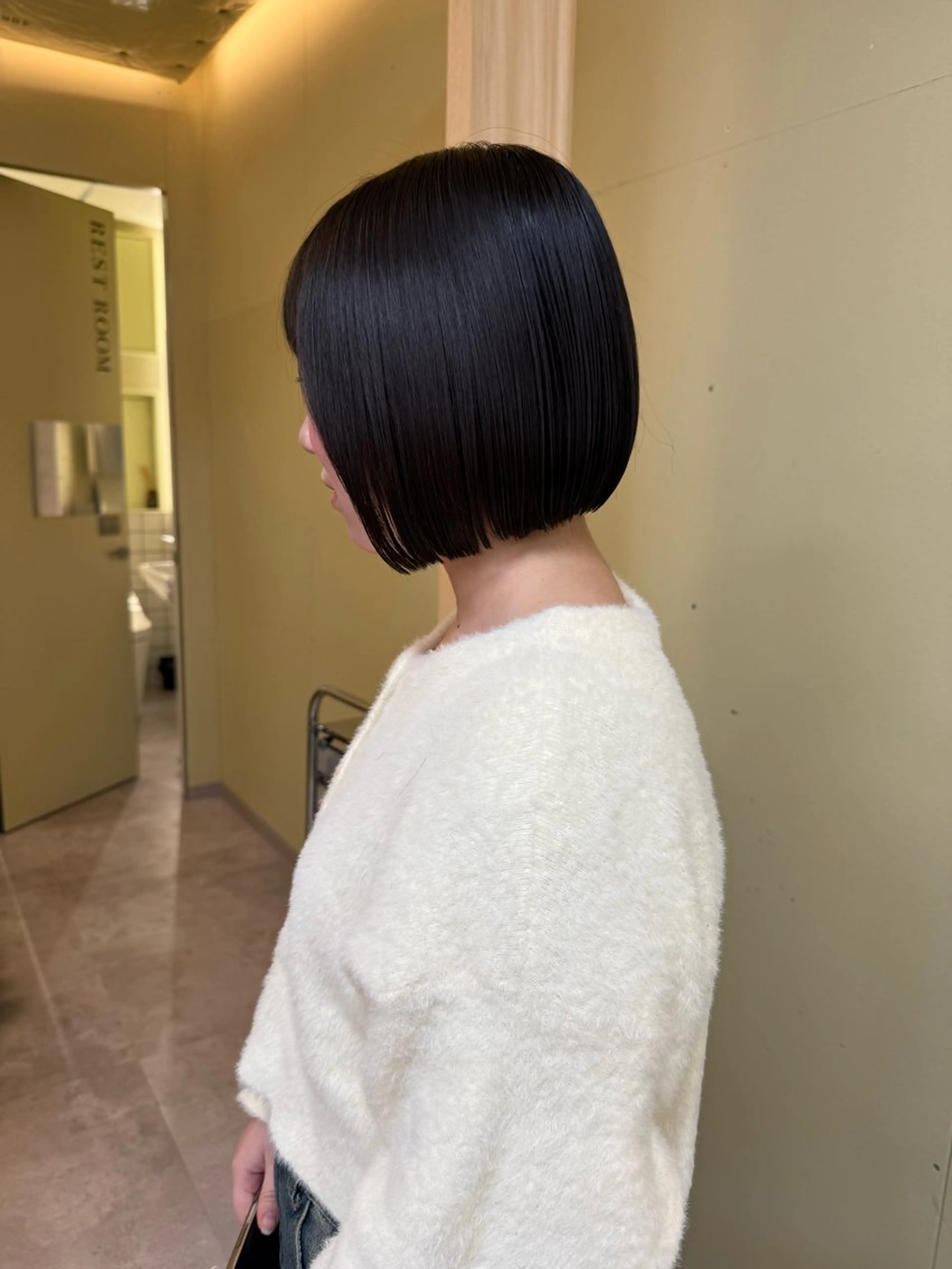 ショート カラー カット ヘアカラー 伶風/ボブ/ ヘーゼルベージュのヘアスタイル