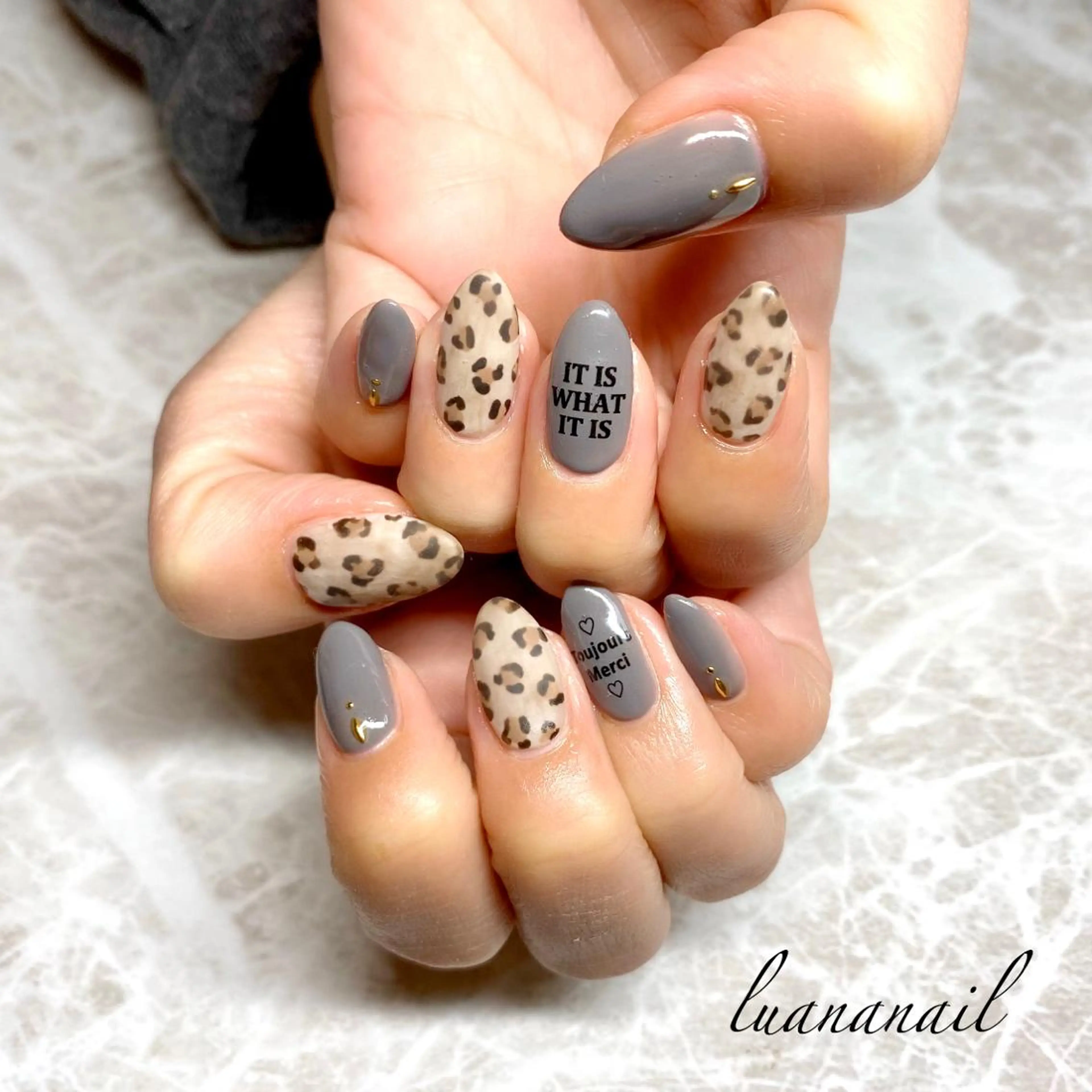 ネイル マットネイル ハンドネイル luana nailのネイルデザイン
