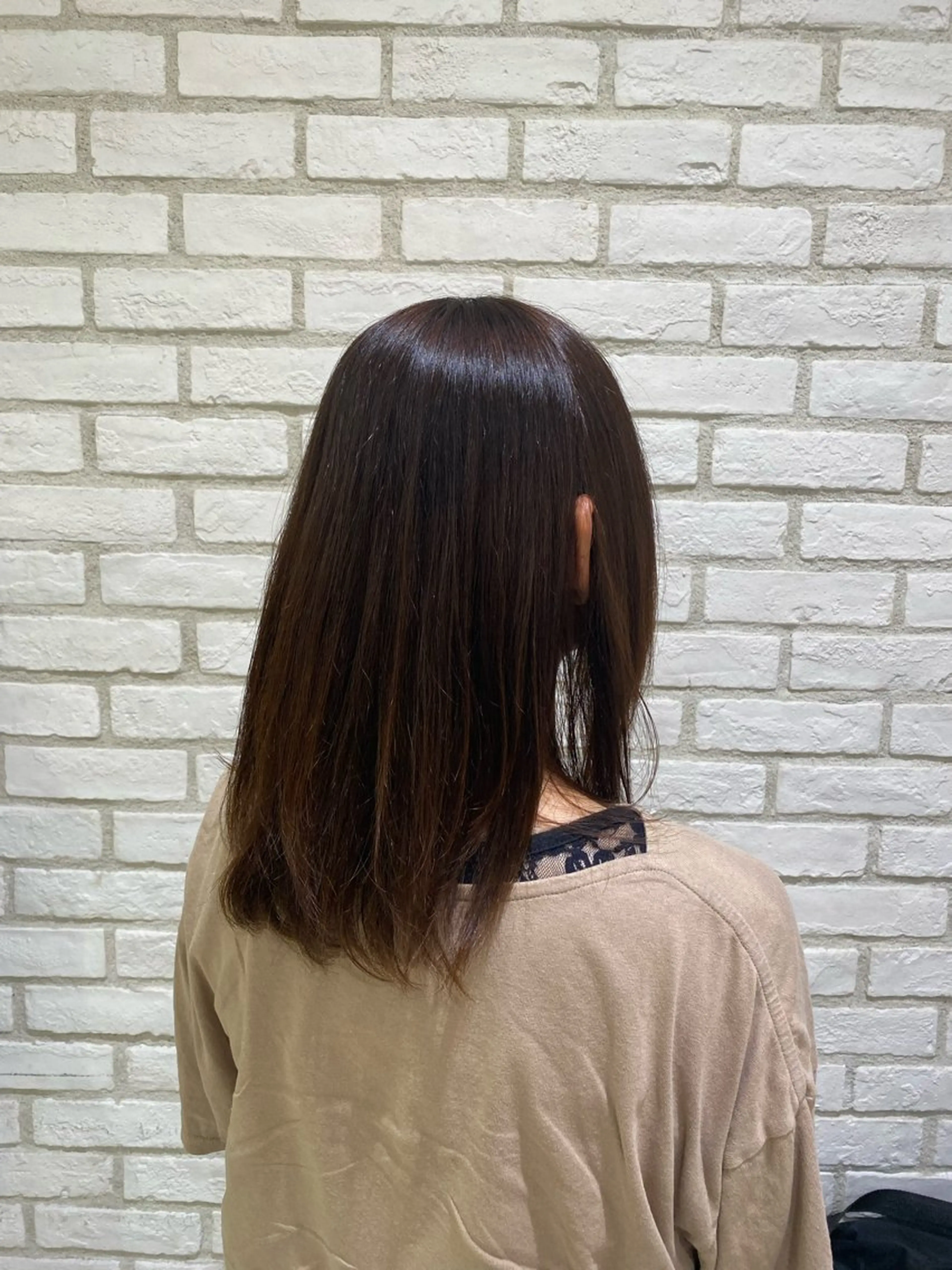 ロング 縮毛矯正 カットモデル募集中 松原京のヘアスタイル