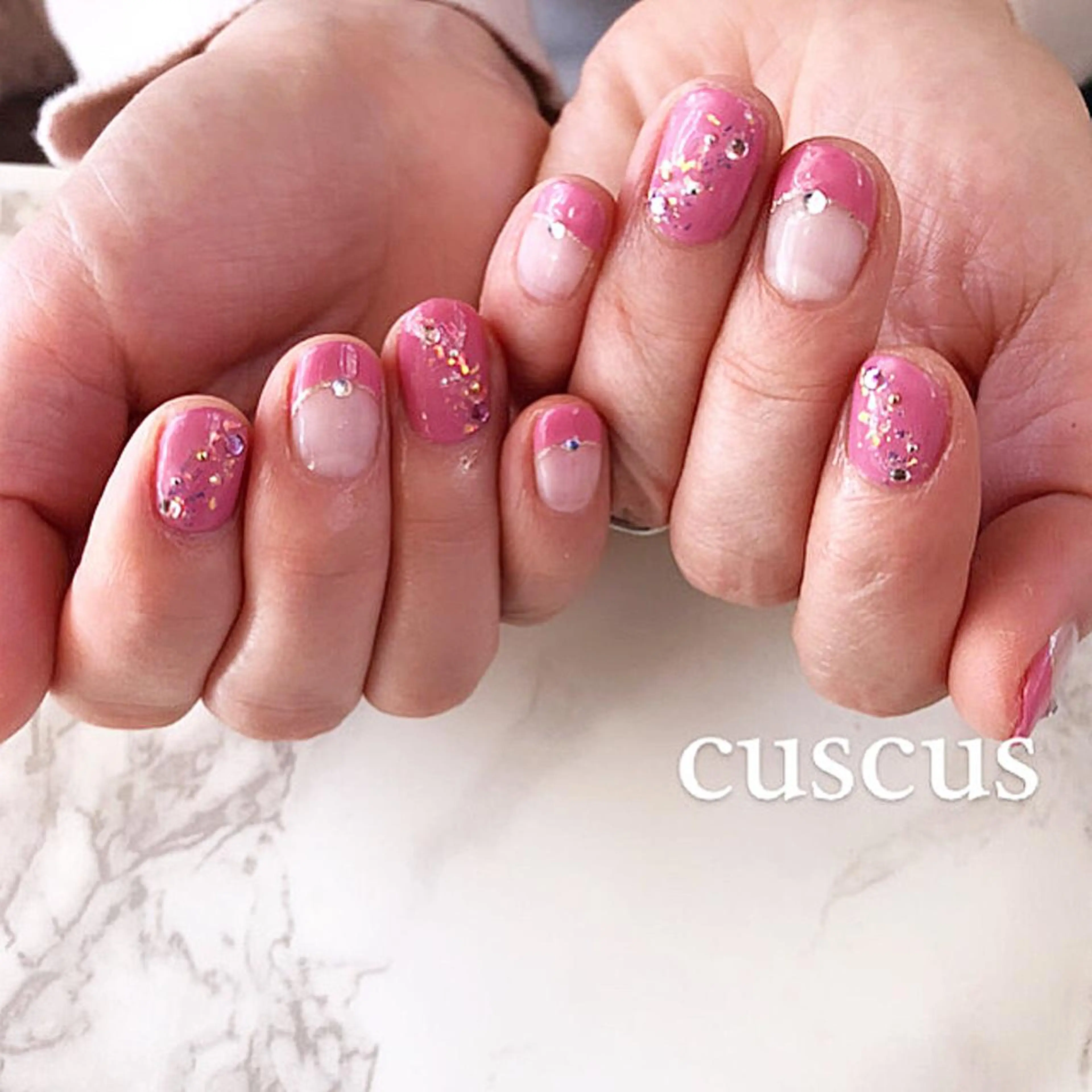 ネイル ハンドネイル ＣＵＳＣＵＳ …ｔ.akiのネイルデザイン