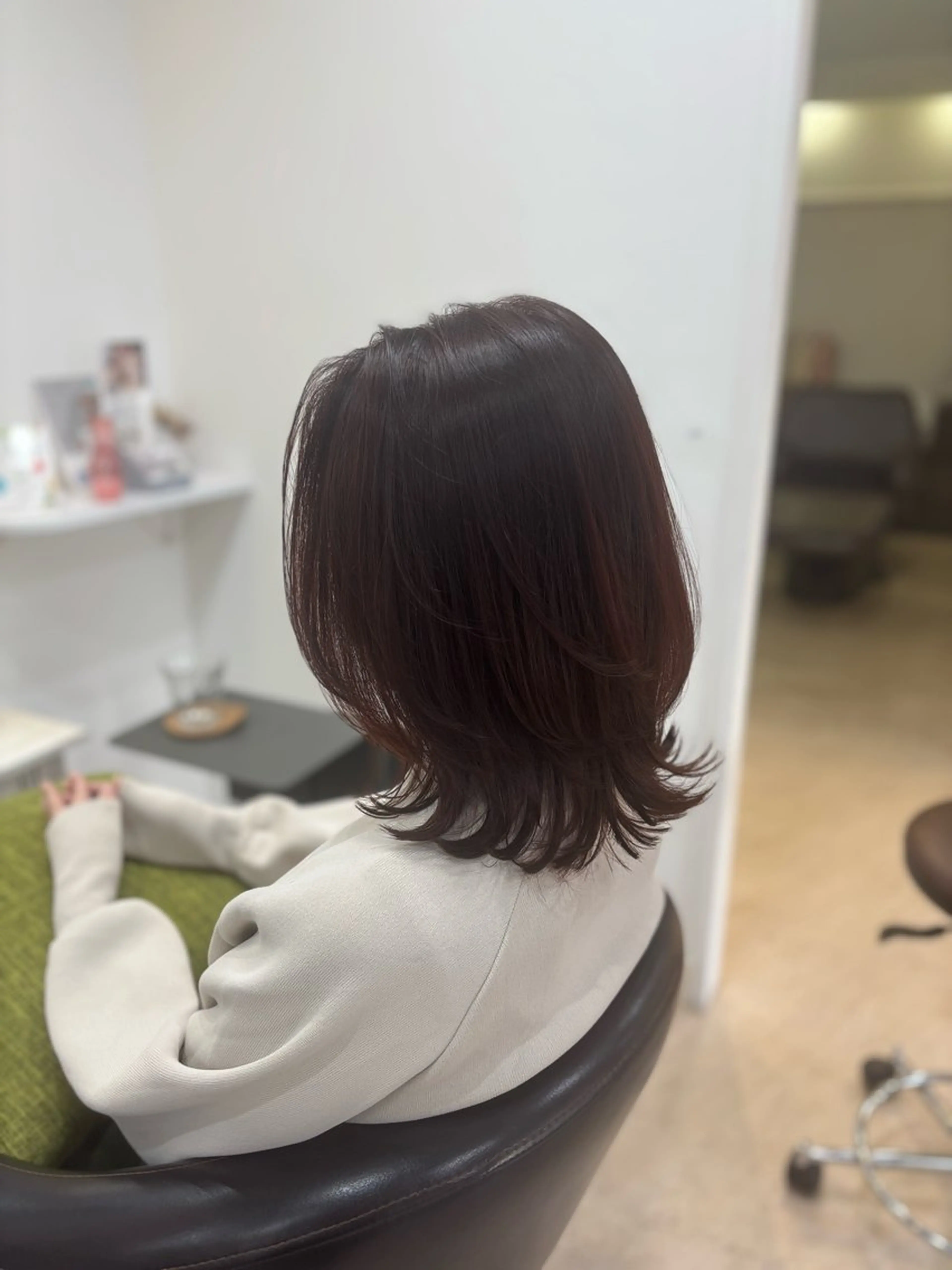 ミディアム カラー 韓国風⭐️くびれヘア 🍀高津かえでのヘアスタイル