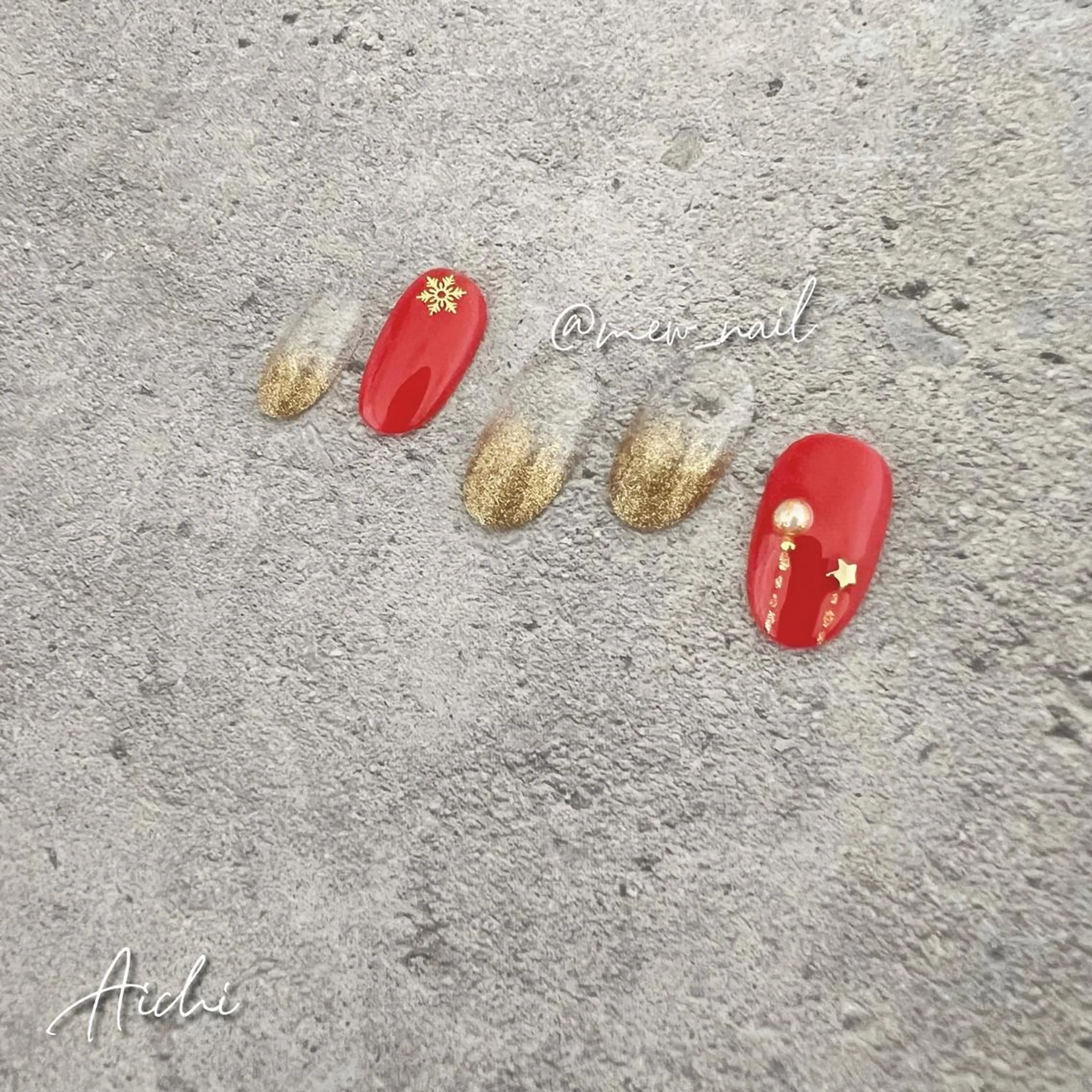 ネイル 冬ネイル クリスマス miyu ☺︎のネイルデザイン