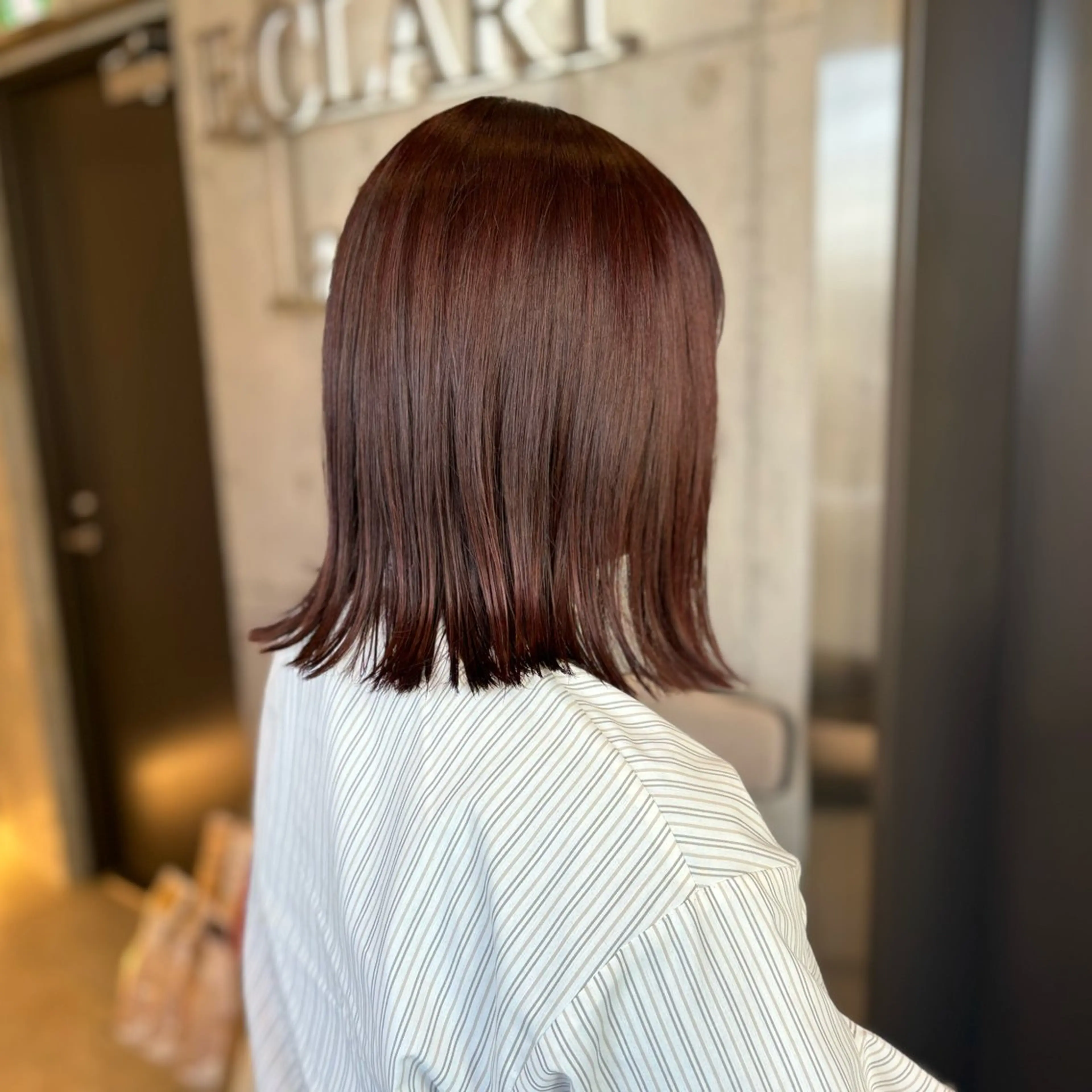 ミディアム カラー ブラウンカラー ピンクカラー ピンクブラウン カット ヘアカラー トリートメント 【完全個室】髪質改善 暖色カラー/山崎唯奈のヘアスタイル