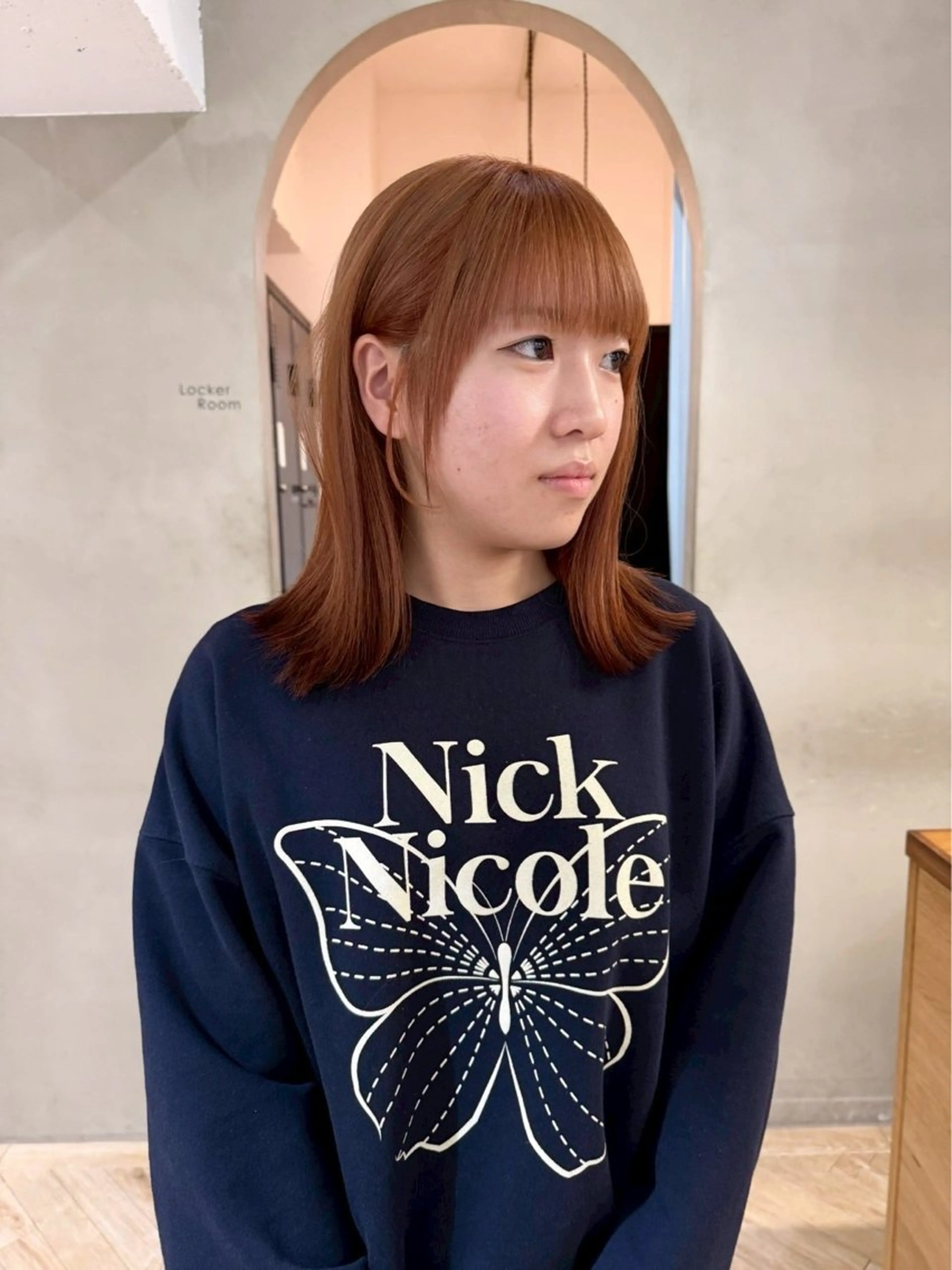 ミディアム カラー ブラウンカラー オレンジ オレンジブラウン トリートメント 透明感似合わせカラー 🍀あかり🍀のヘアスタイル