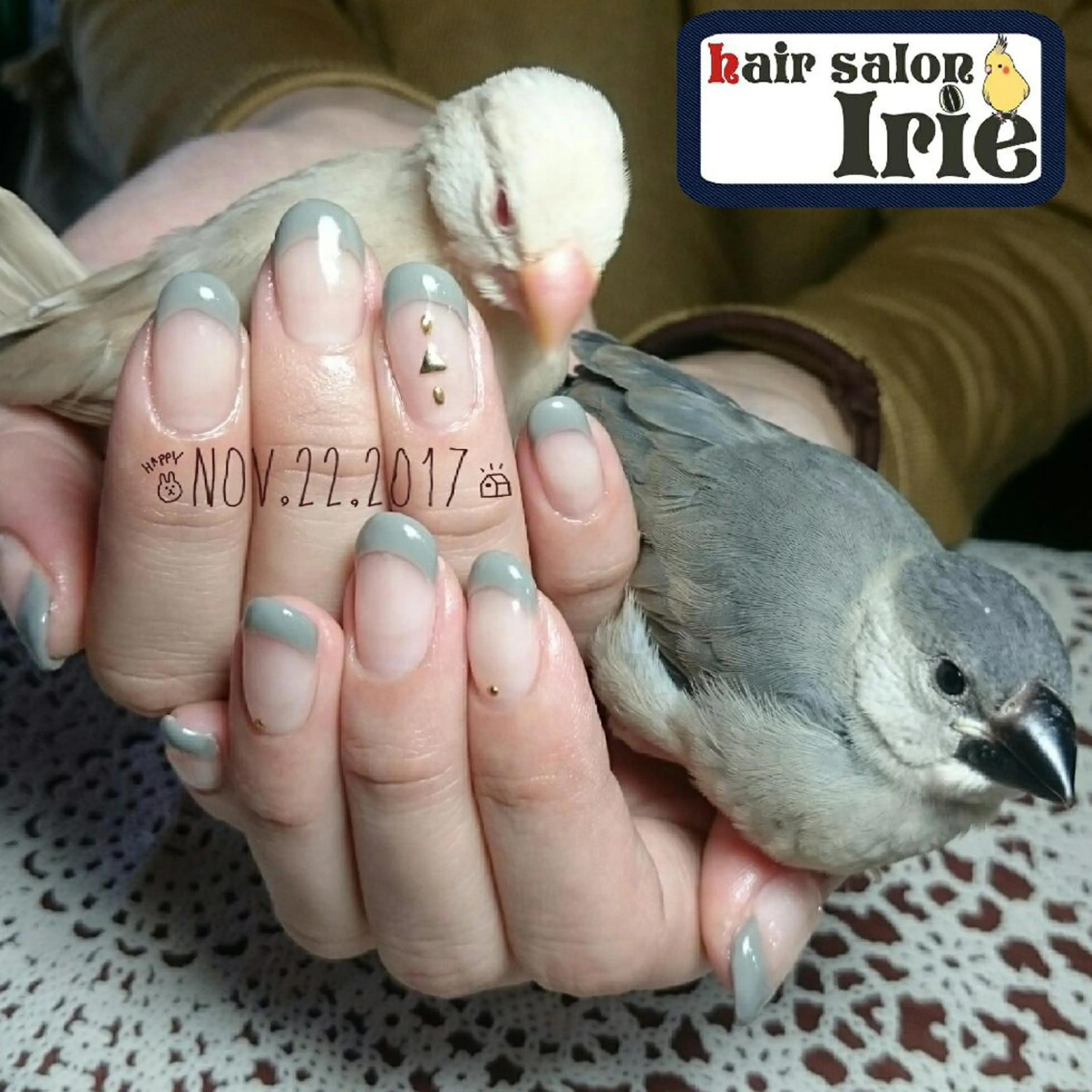 ロング カラー パーマ ヘアアレンジ メンズ キッズ ネイル フレンチネイル Hair salon Irie所属・與儀 知佳のネイルデザイン