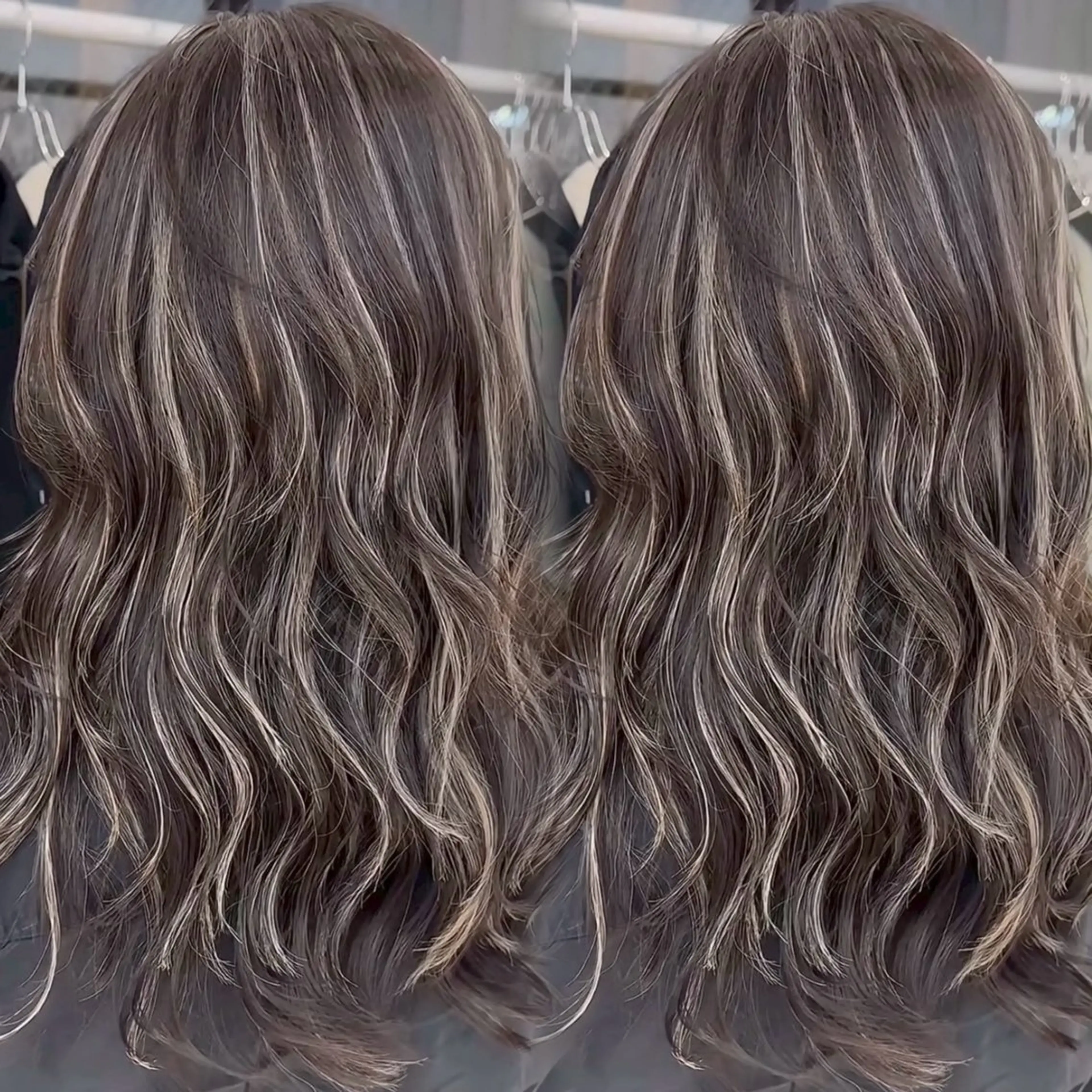 ロング カラー ハイライトカラー ハイライト ヘアカラー トリートメント 表参道/ハイライト バレイヤージュのヘアスタイル