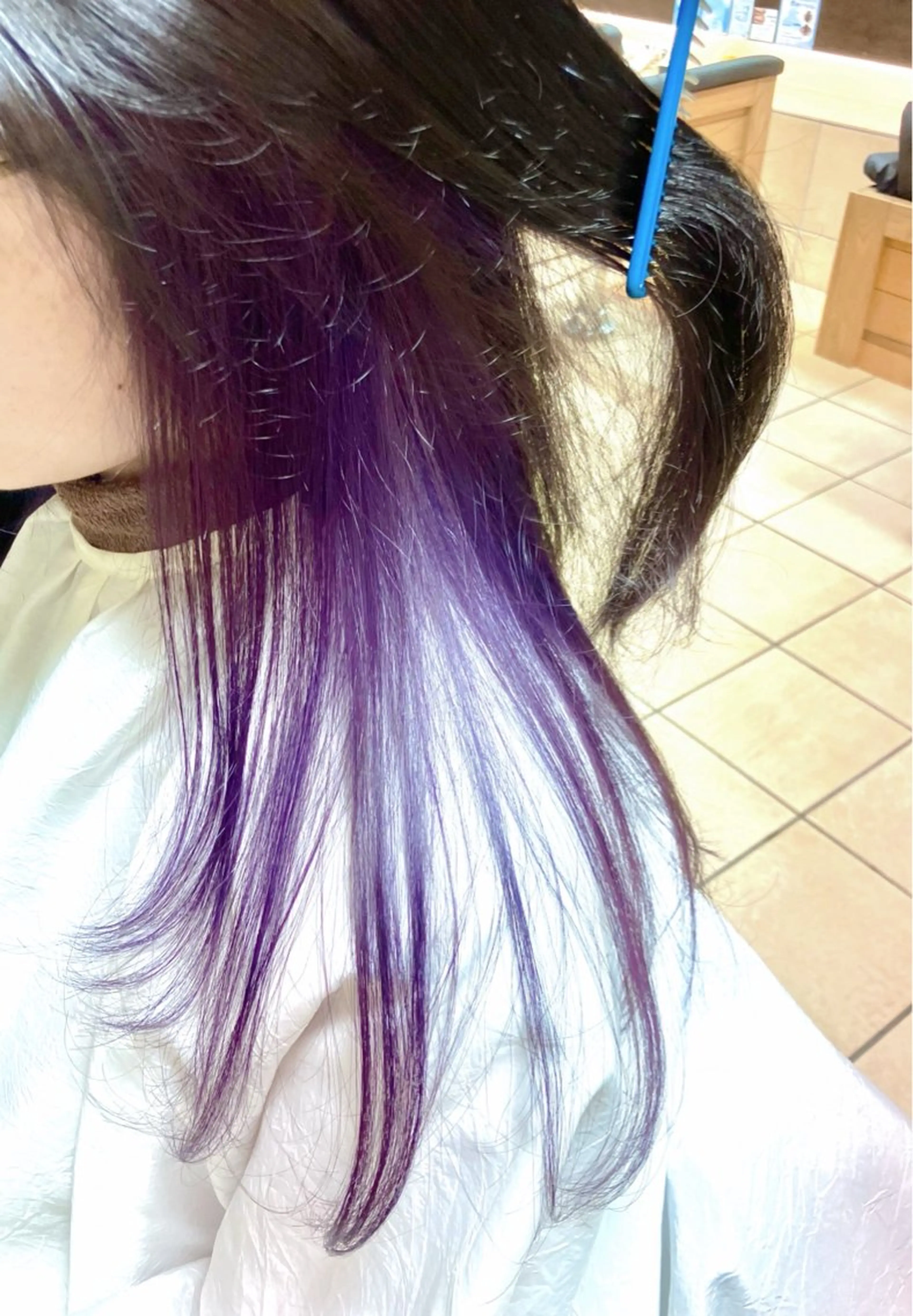 カラー ブリーチ カット ヘアカラー 奥谷 美代子のヘアスタイル