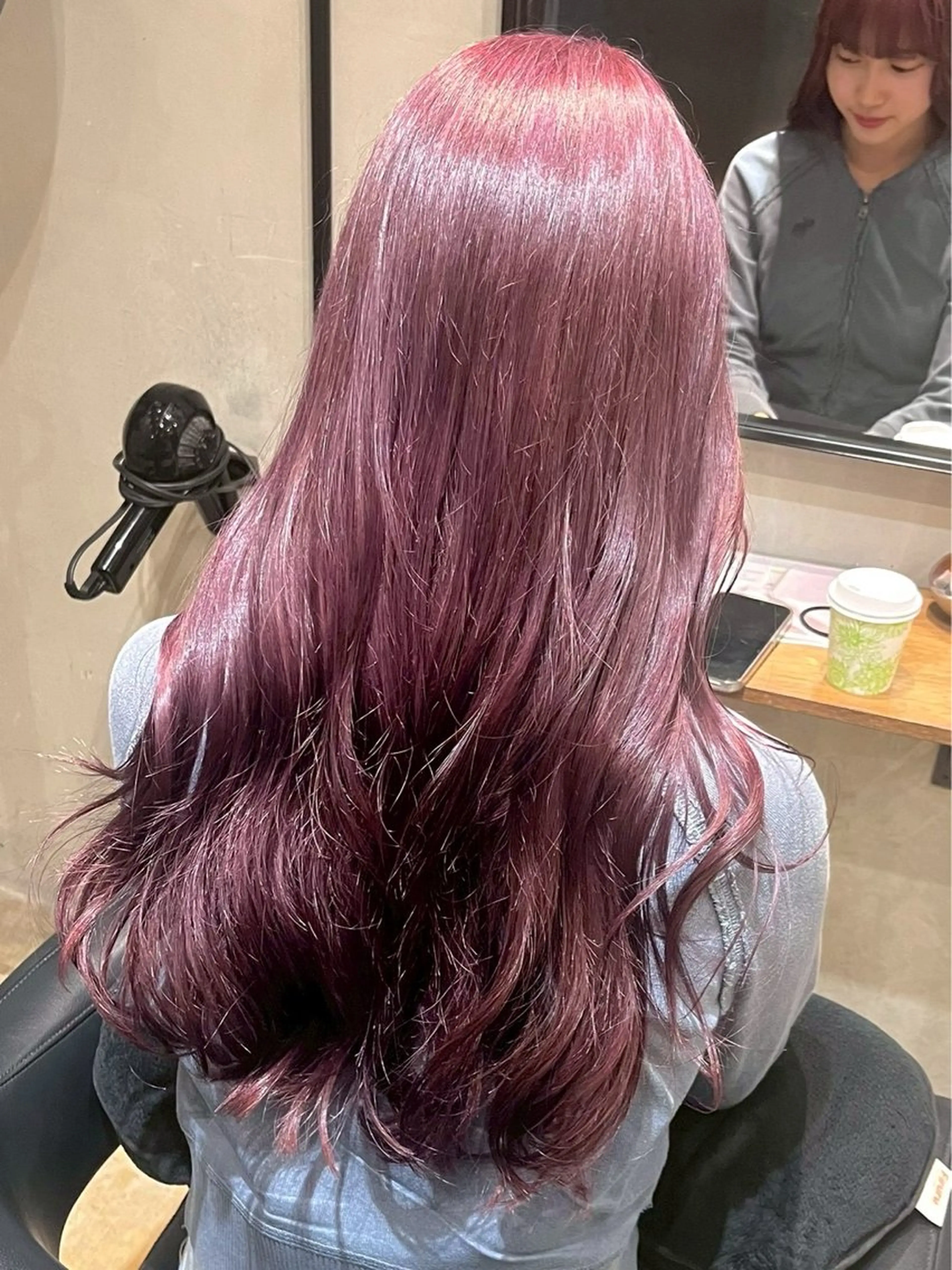 ロング 博多ハイトーンカラー /ブリーチカラーのヘアスタイル