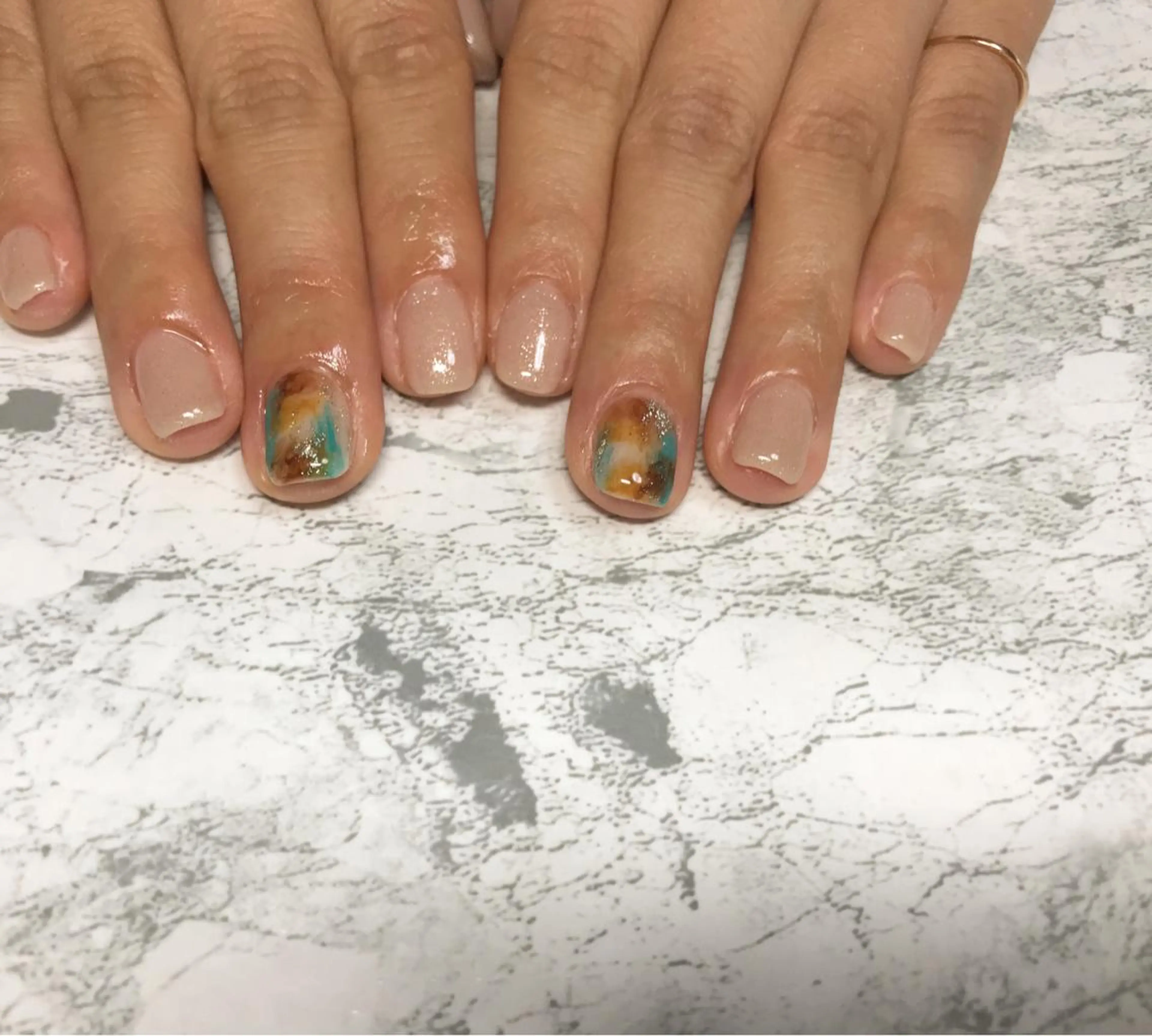 ネイル フットネイル ニュアンスネイル シンプルネイル 春ネイル 夏ネイル ネイル フフラ所属・nail fufla ♡yamane♡のネイルデザイン
