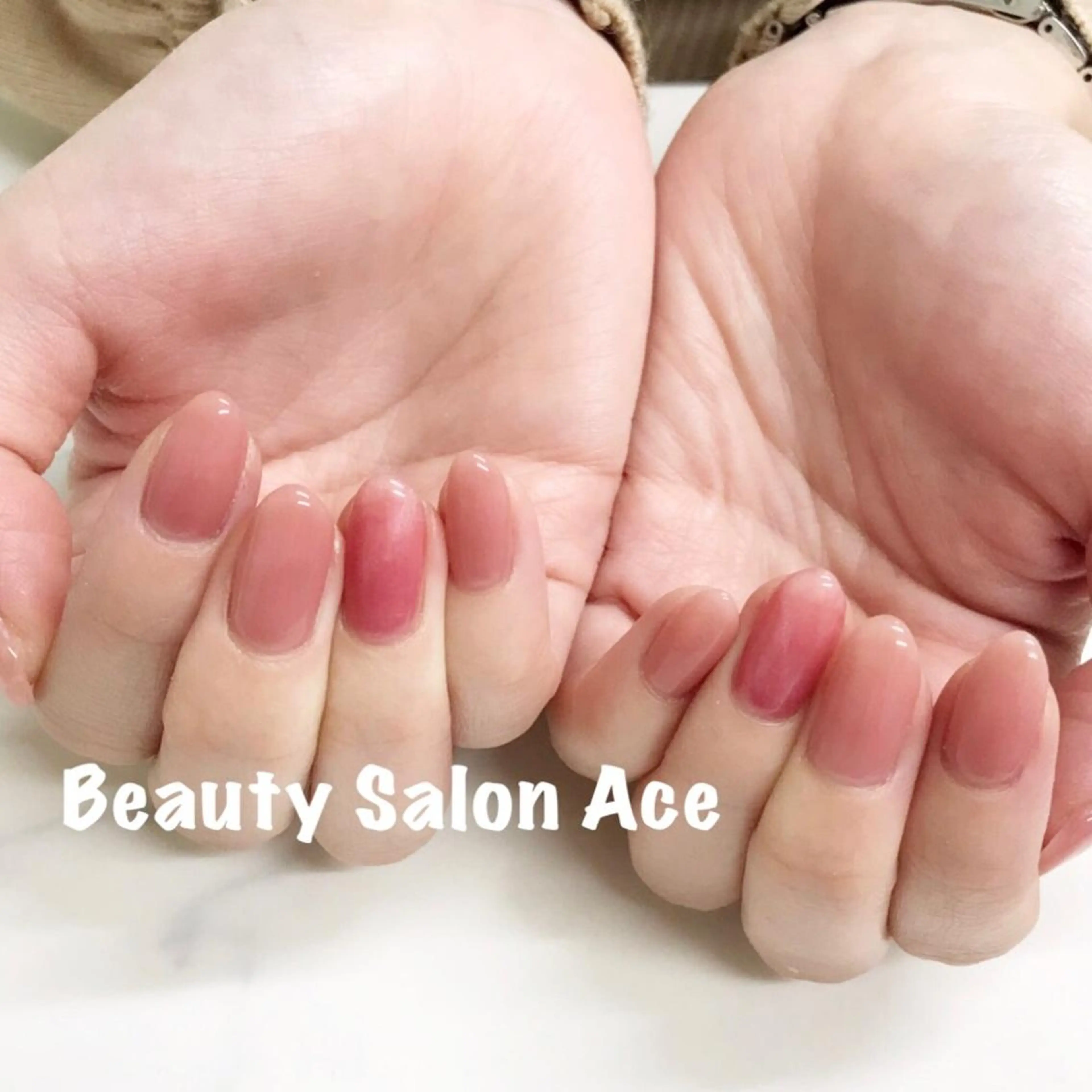 ネイル シンプルネイル ハンドネイル ハンドケア Beauty Salon Ace（ネイルサロン　エース）所属・池袋フィルイン Ace♡長さだしのネイルデザイン