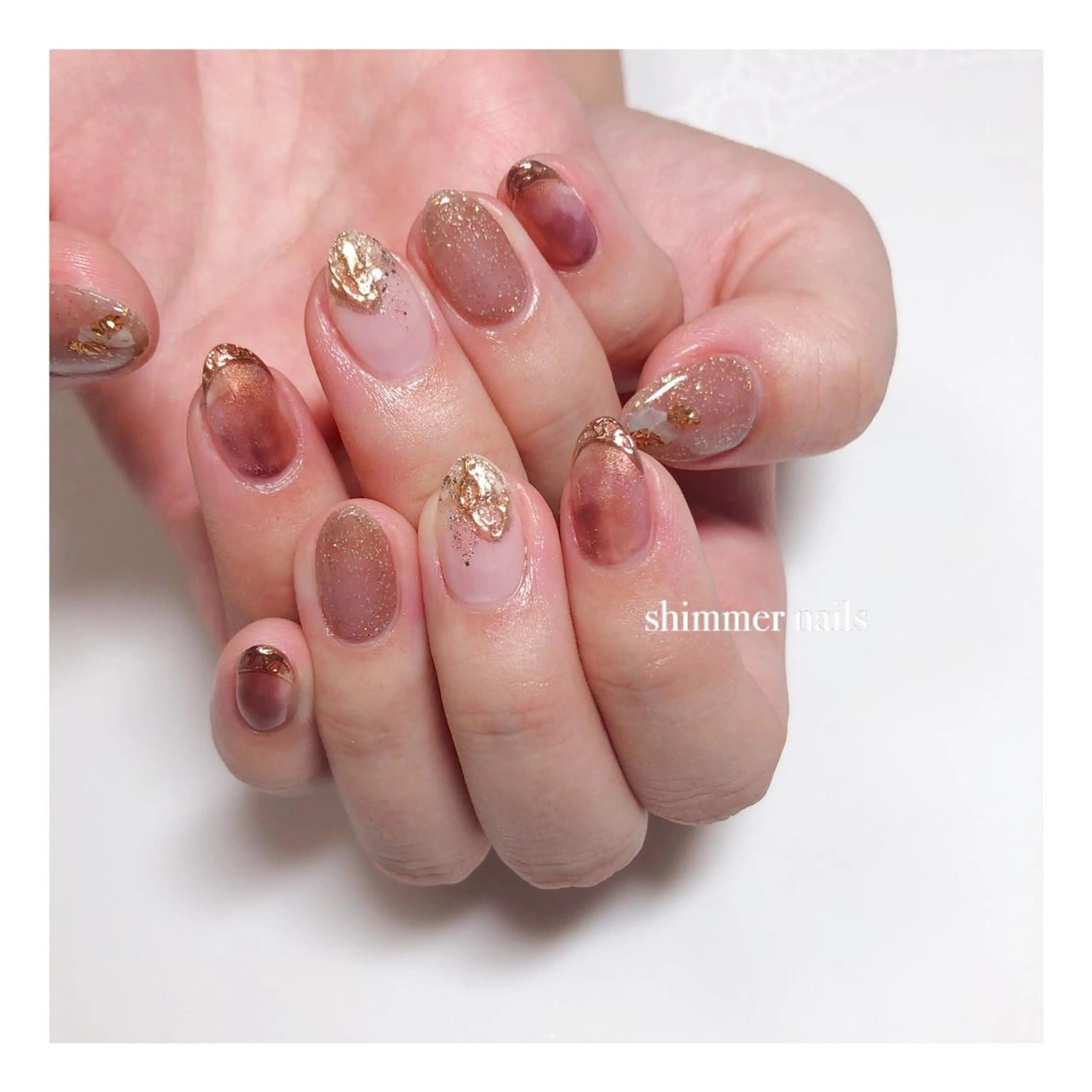 ネイル キラキラネイル shimmer nailsのネイルデザイン