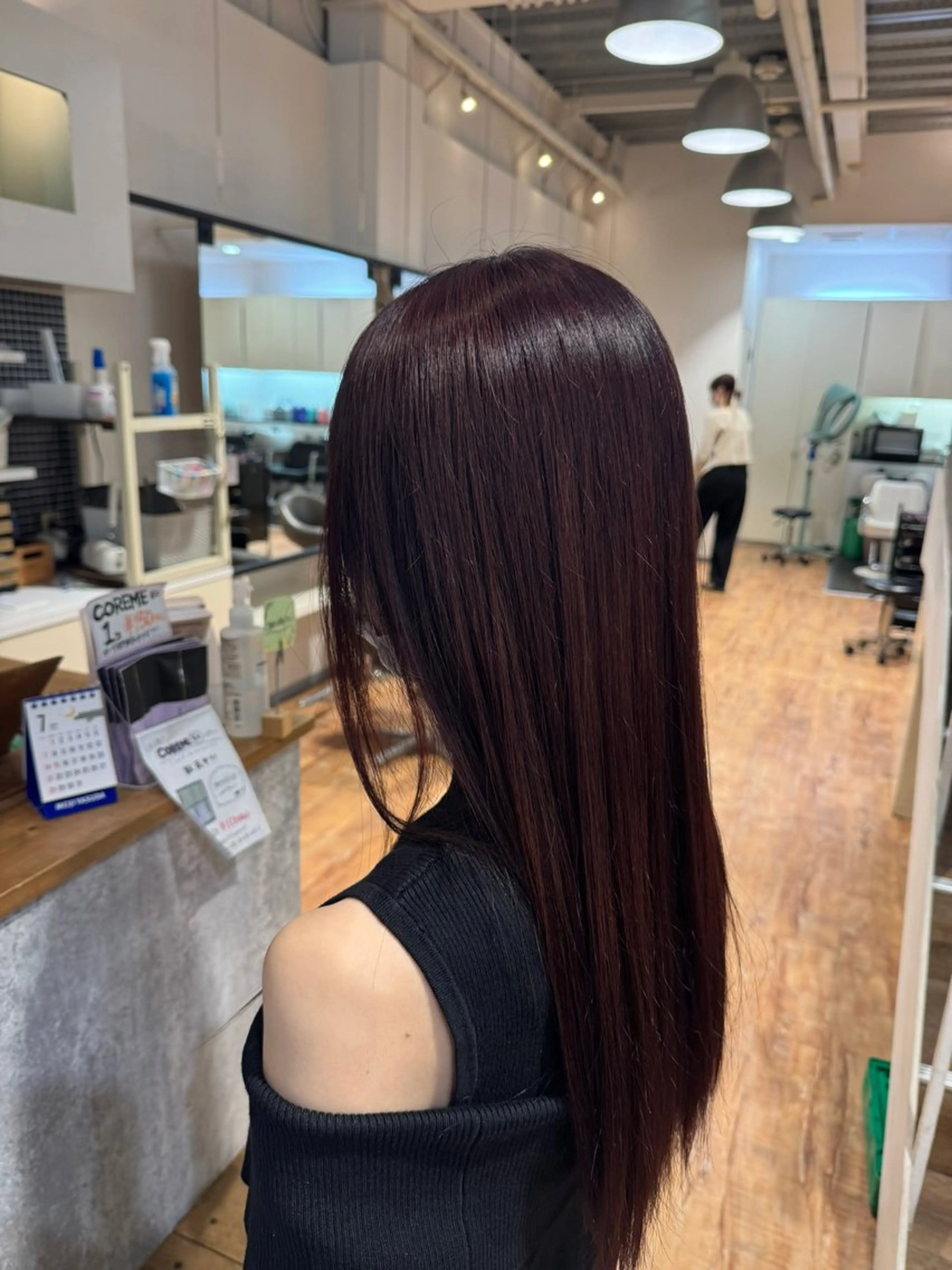 ロング 縮毛矯正 トリートメント hip's eyes 渡辺舜のヘアスタイル