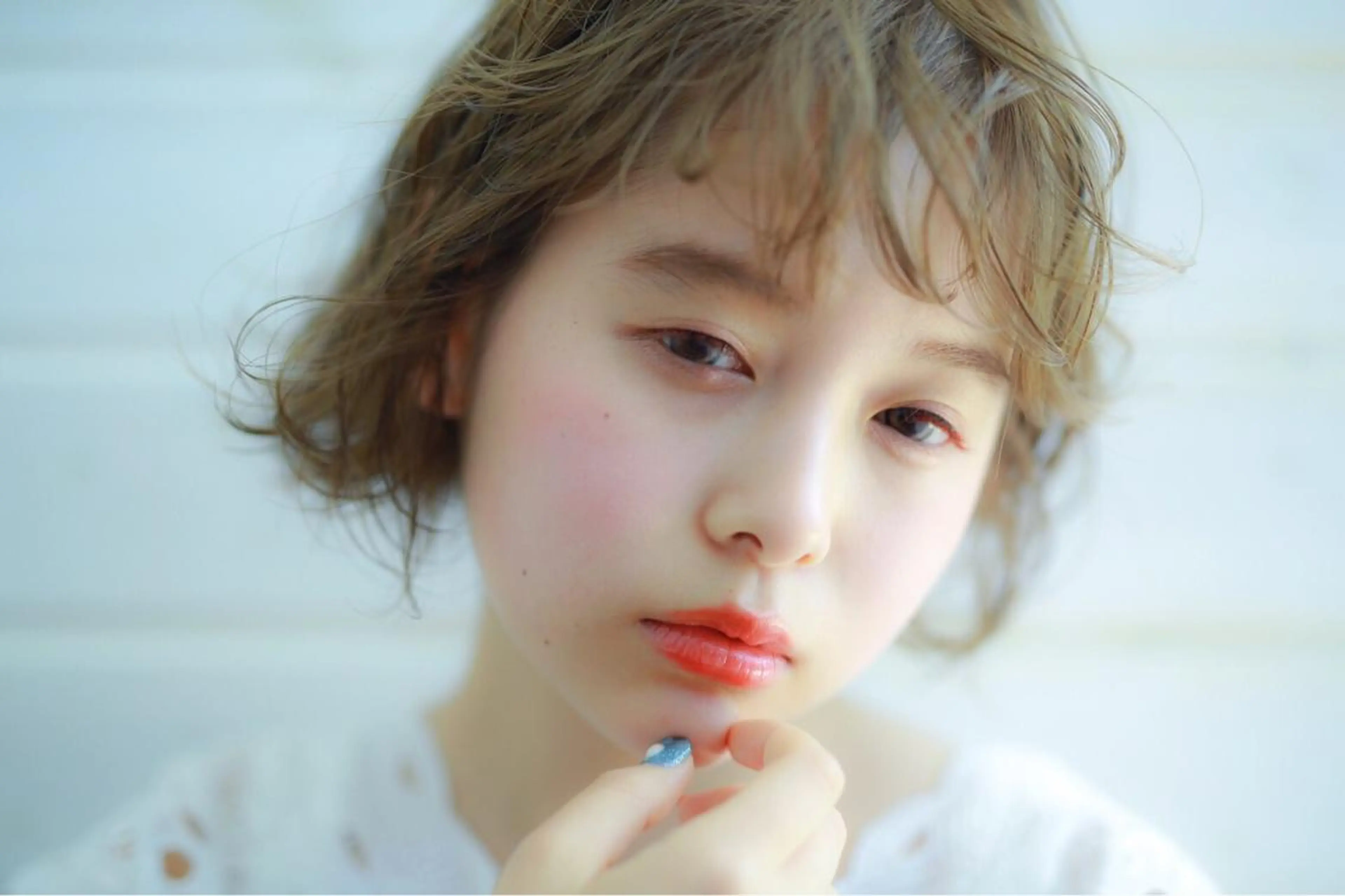 ミディアム カラー パーマ ミディアムパーマ ベージュカラー ミルクティーベージュ Graph. （グラフ）立川🪽✨のヘアスタイル