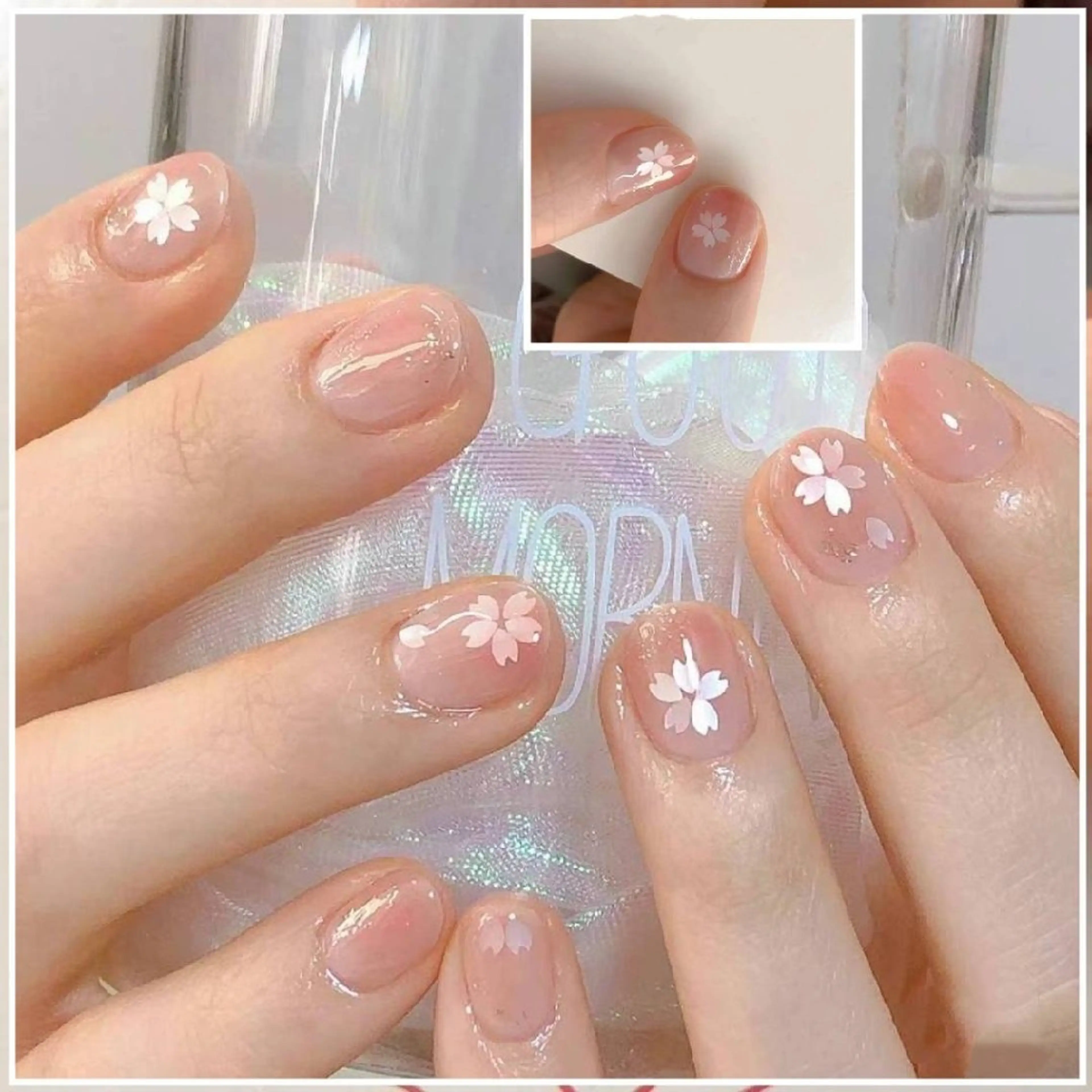 桜ネイル        さくら定額ネイル【色変更ok】の写真