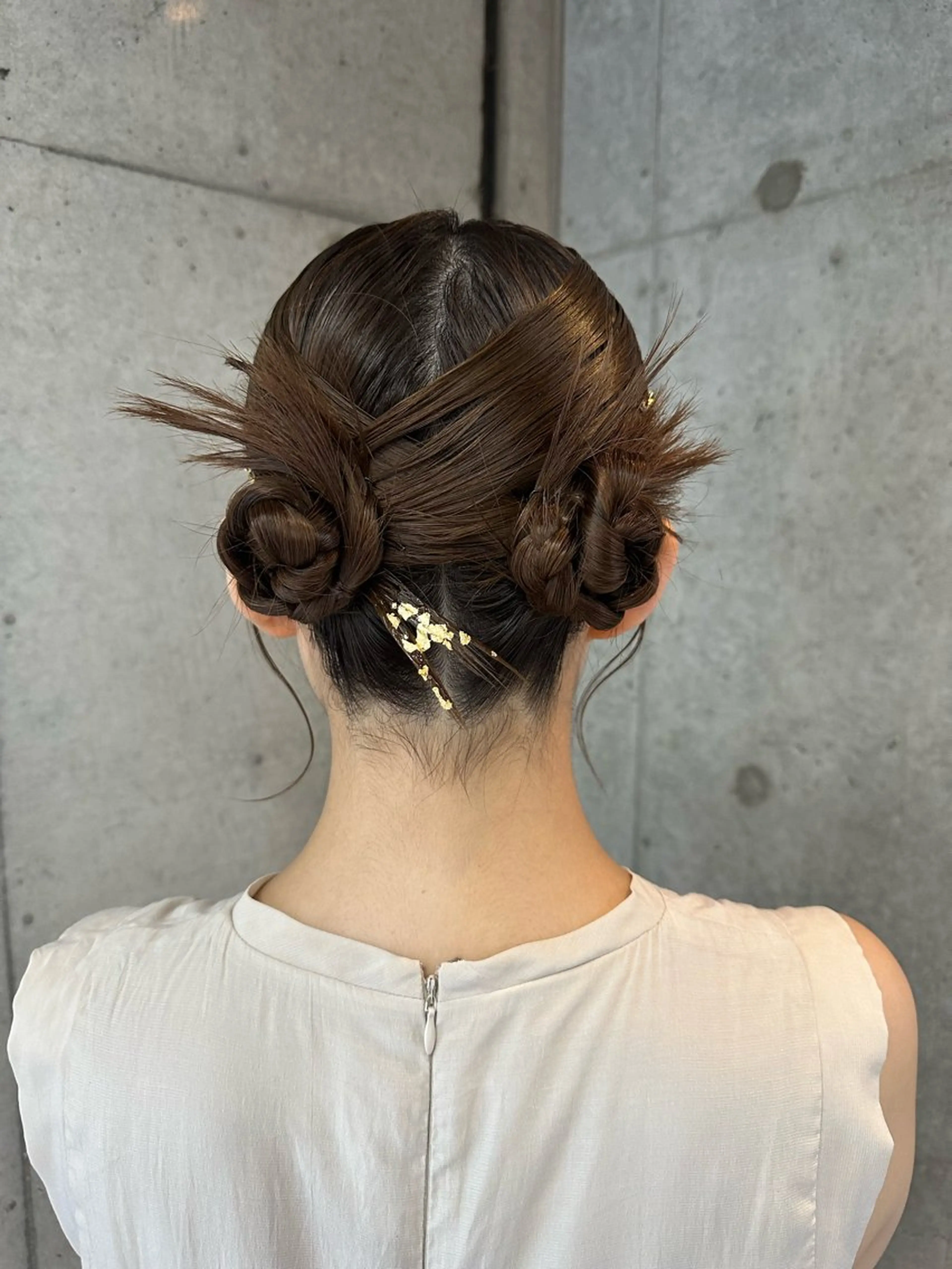 セミロング ヘアアレンジ 女性に人気♪ はやしほのかのヘアスタイル