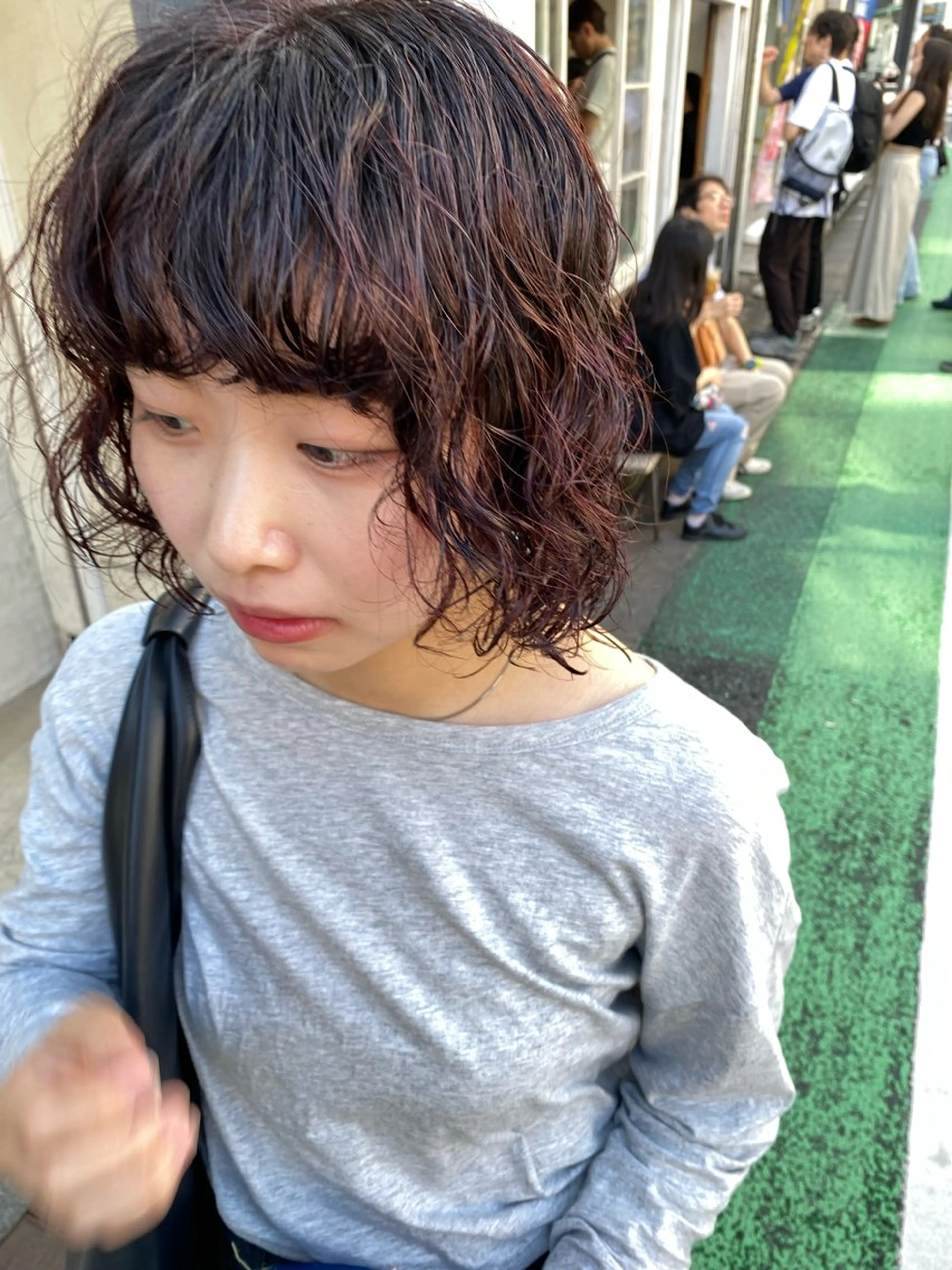 ショート ボブ カット パーマ トリートメント 森貴裕/ベージュ/ パーマ/オリーブのヘアスタイル