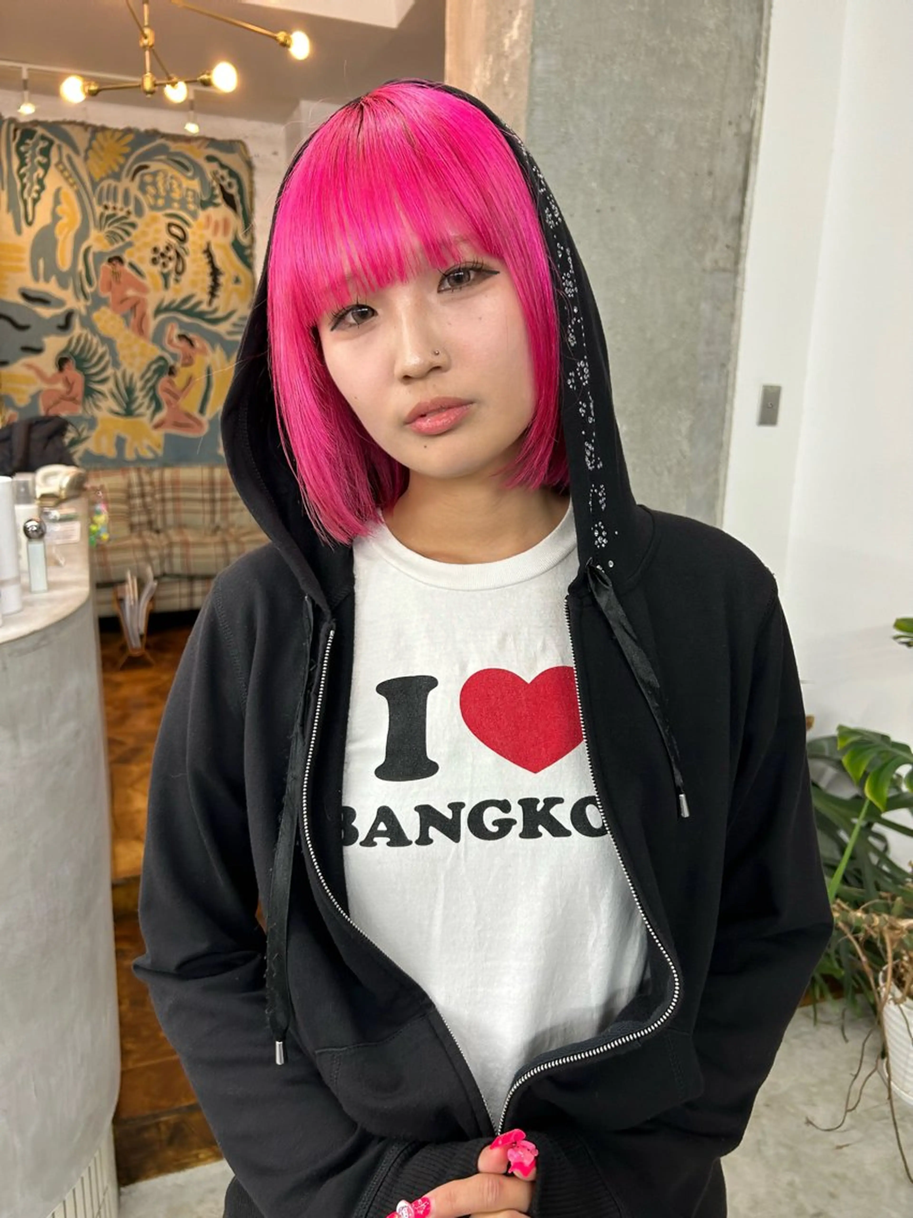 ミディアム ヘアカラー 🫧透明感カラー🫧 ハシモトタケルのヘアスタイル