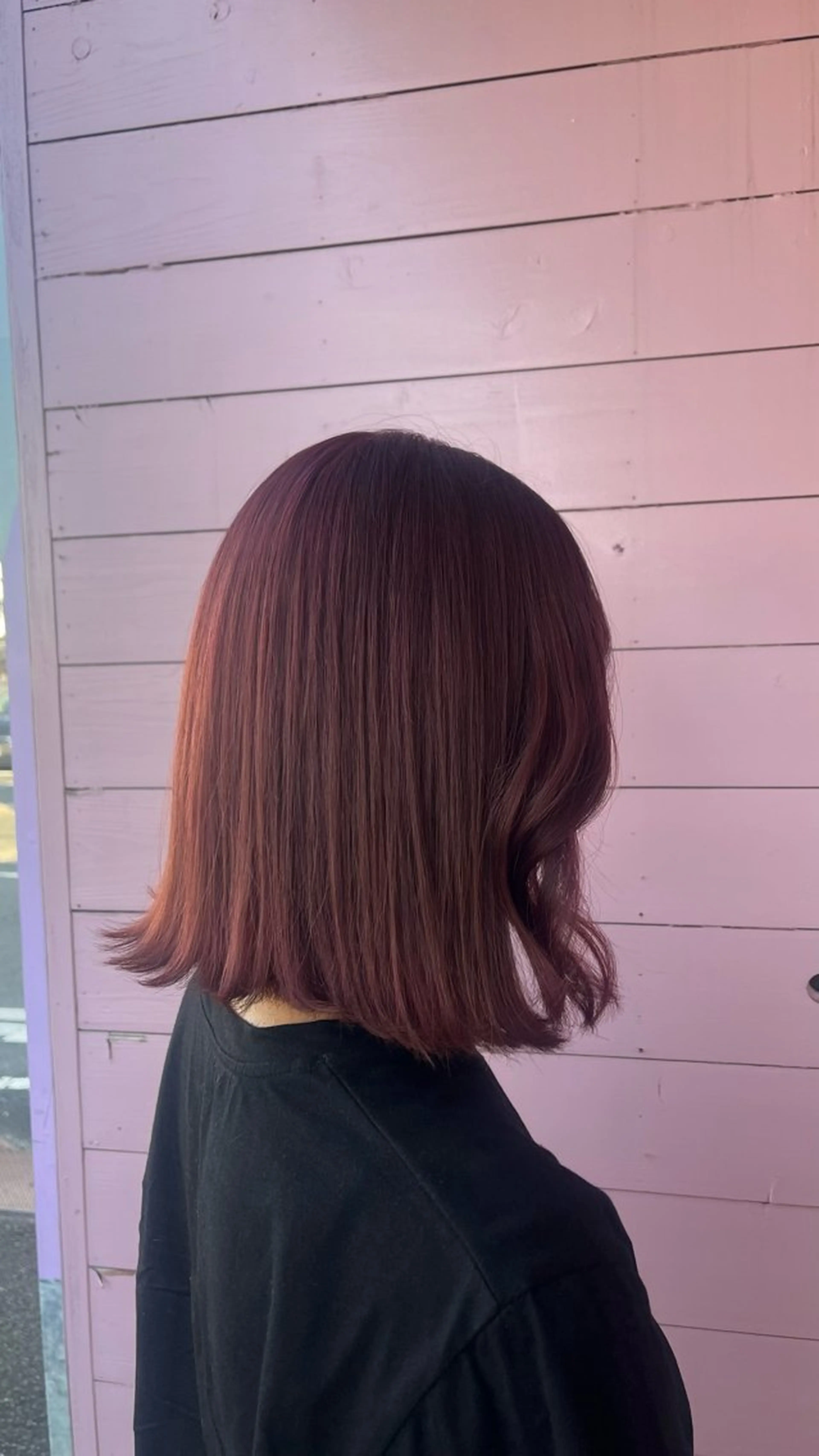 ミディアム カラー カット ヘアカラー トリートメント ベージュカラー⌇ くびれヘア.𐙚心音のヘアスタイル