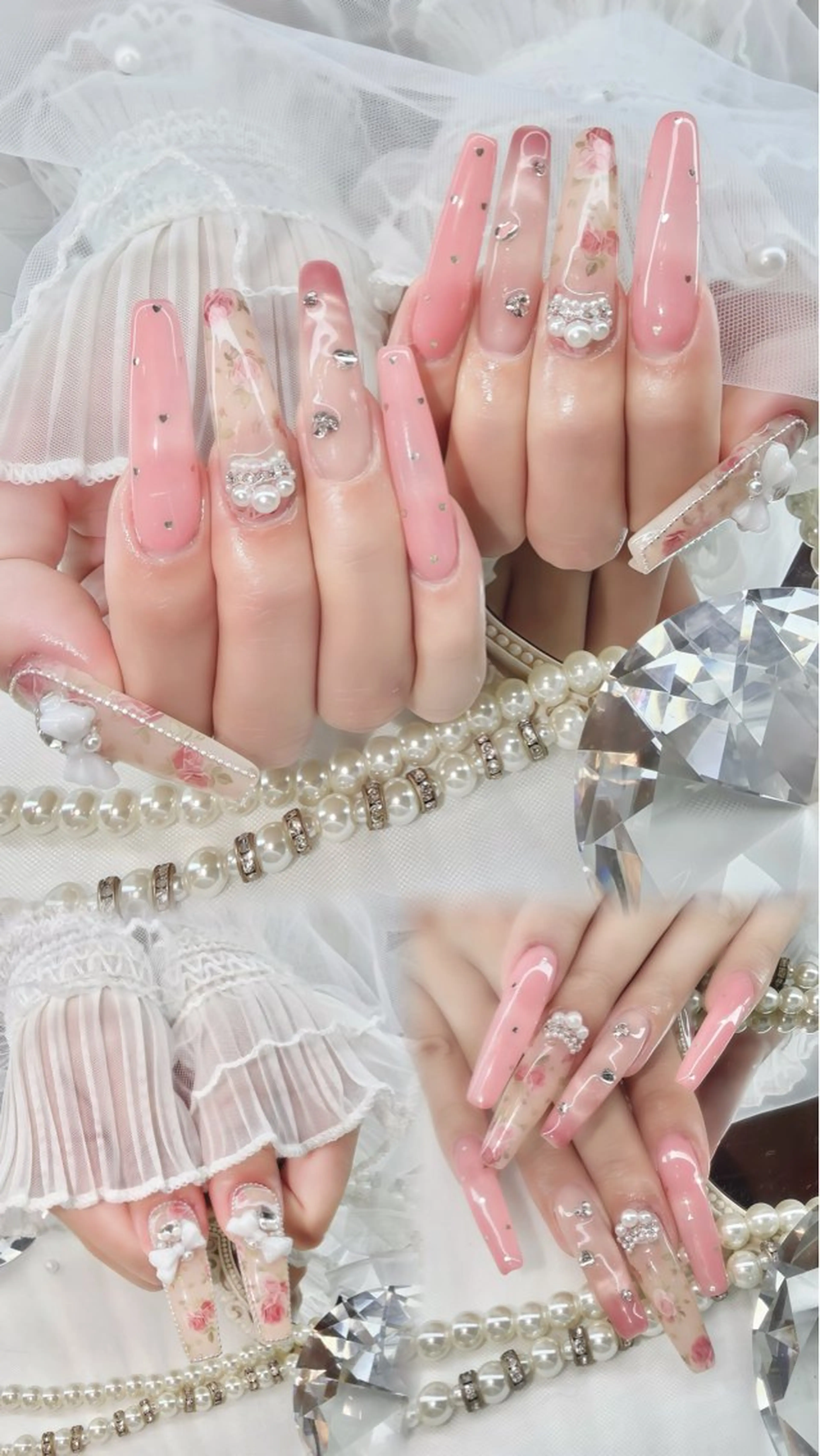 ネイル 春ネイル ハンドネイル 𝐒𝐚𝐥𝐨𝐧 𝐄𝐦𝐞のネイルデザイン