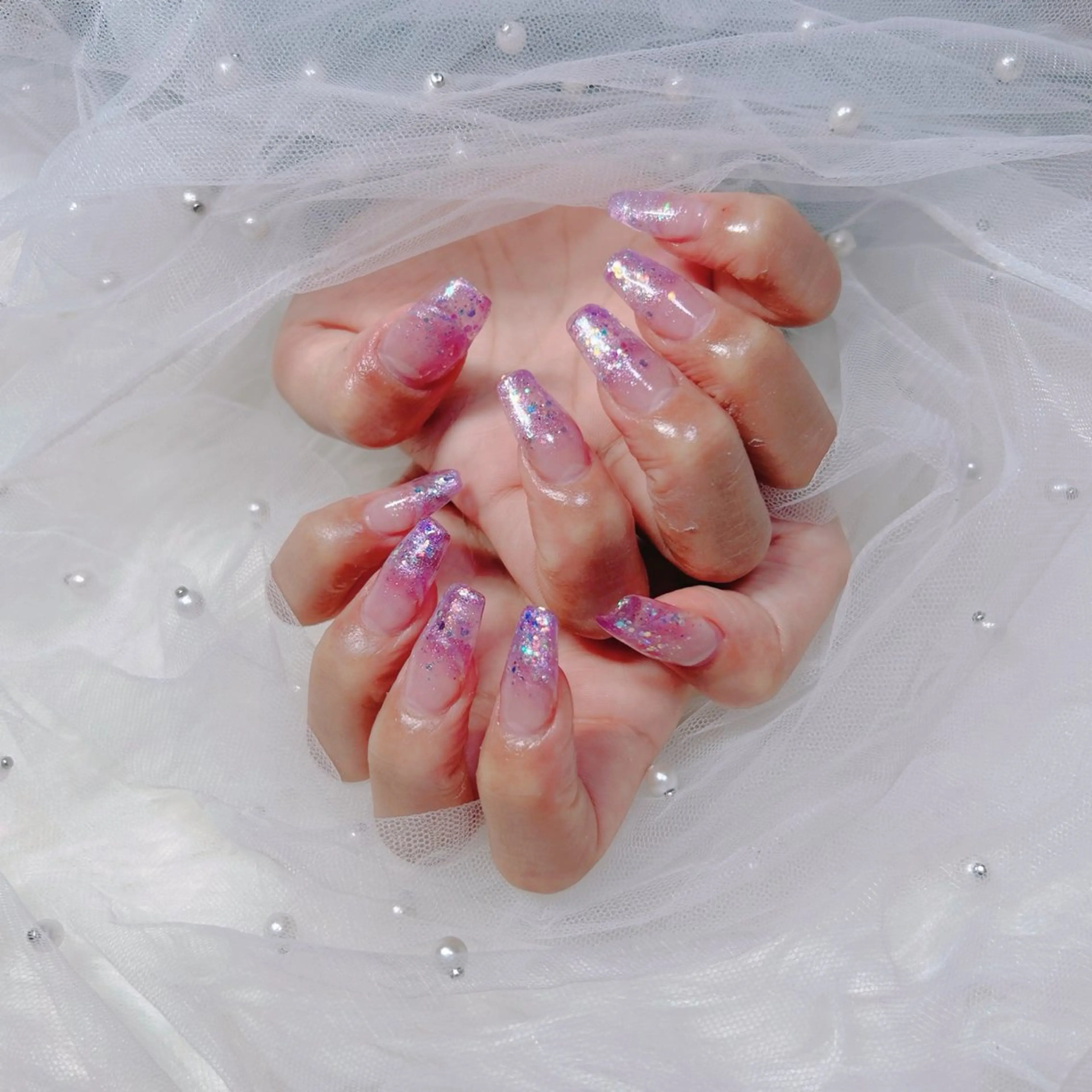 ネイル 長さ出し ち さのネイルデザイン