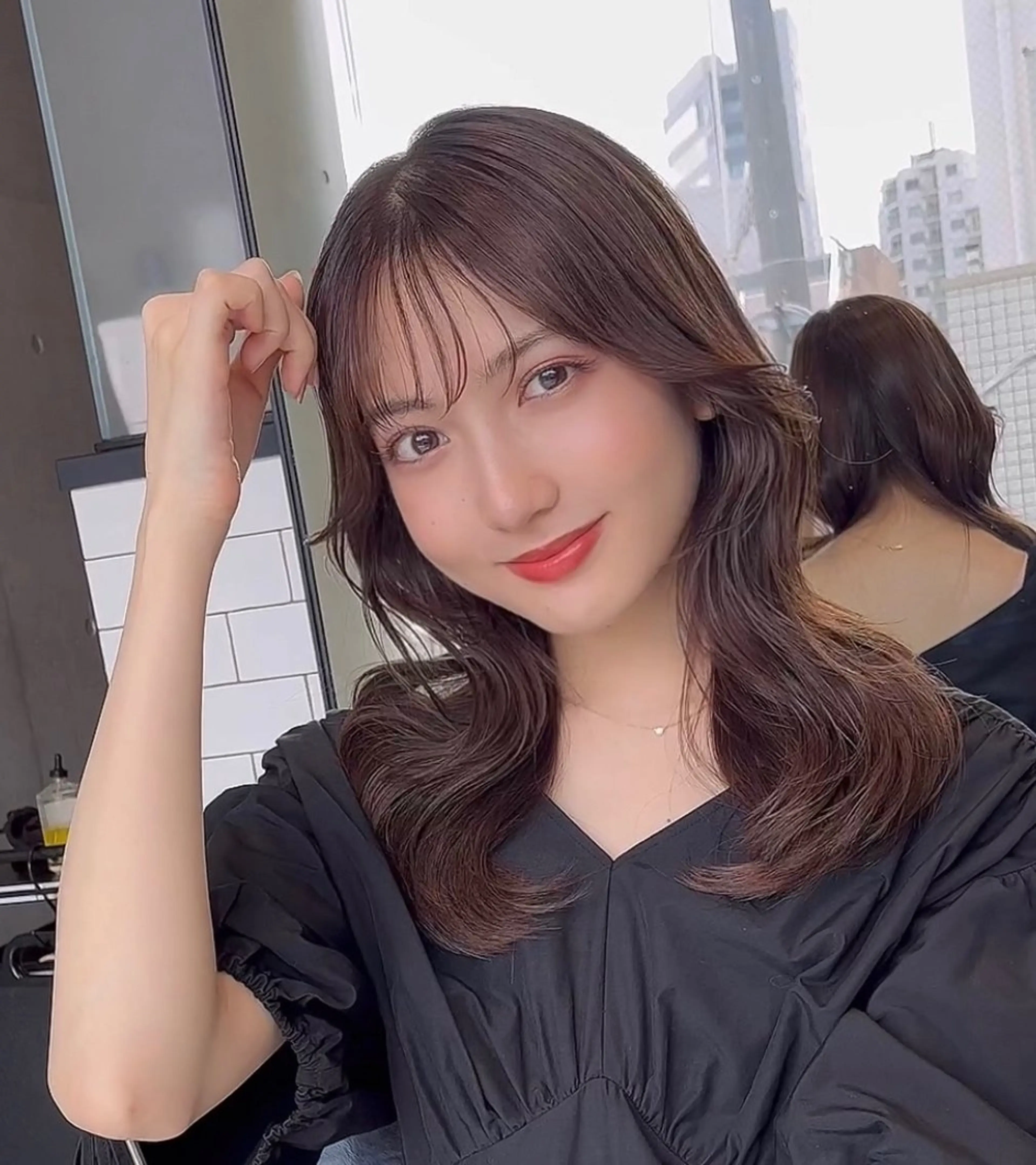 ミディアム カラー カット ヘアカラー トリートメント 🌫️大人韓国ヘア 🌫️naoyaのヘアスタイル