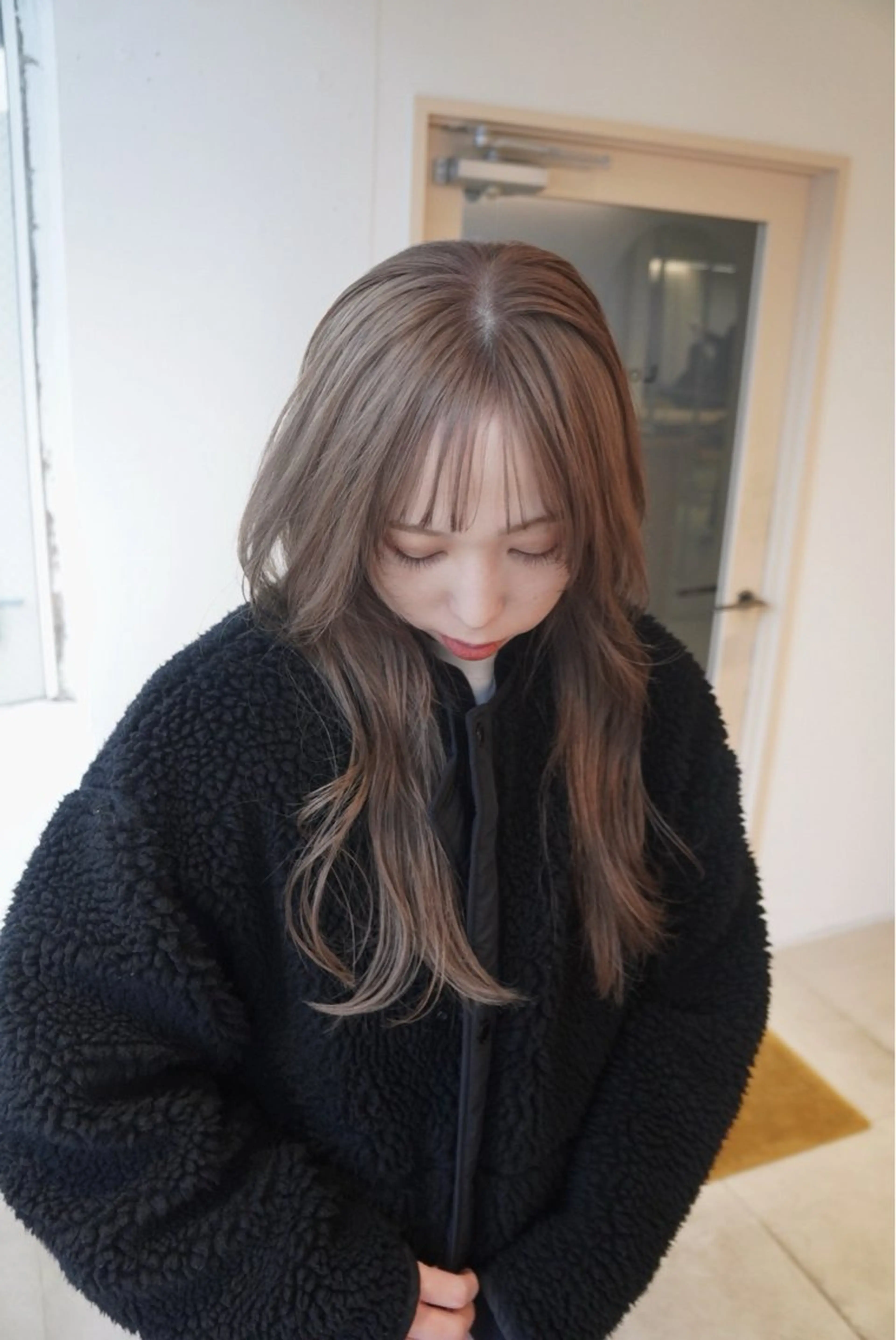 ロング 小顔レイヤー×コンパ クトボブ/林隆平のヘアスタイル