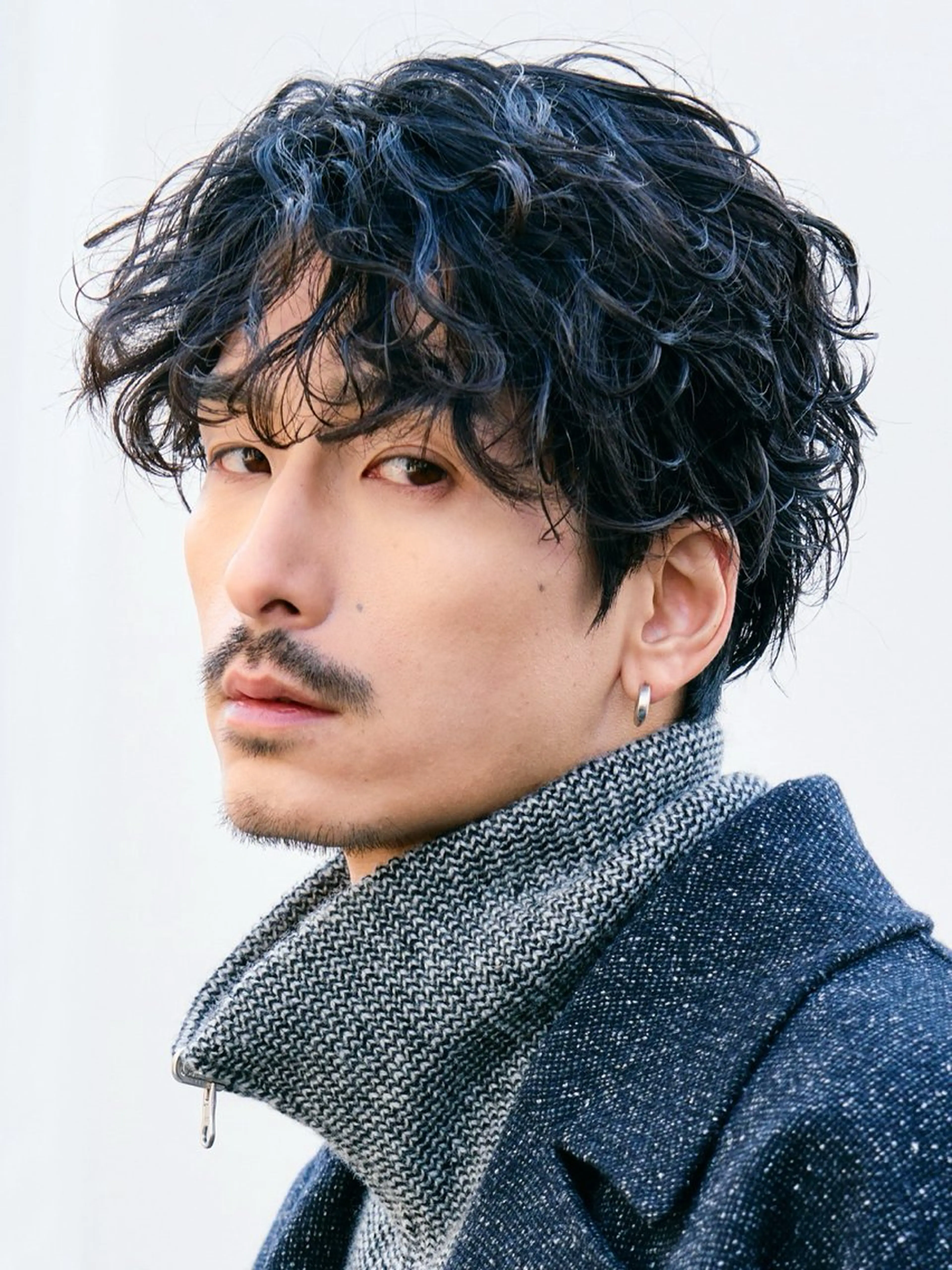 パーマ メンズ 原宿波巻きスパイラル パーマTOSHIのヘアスタイル