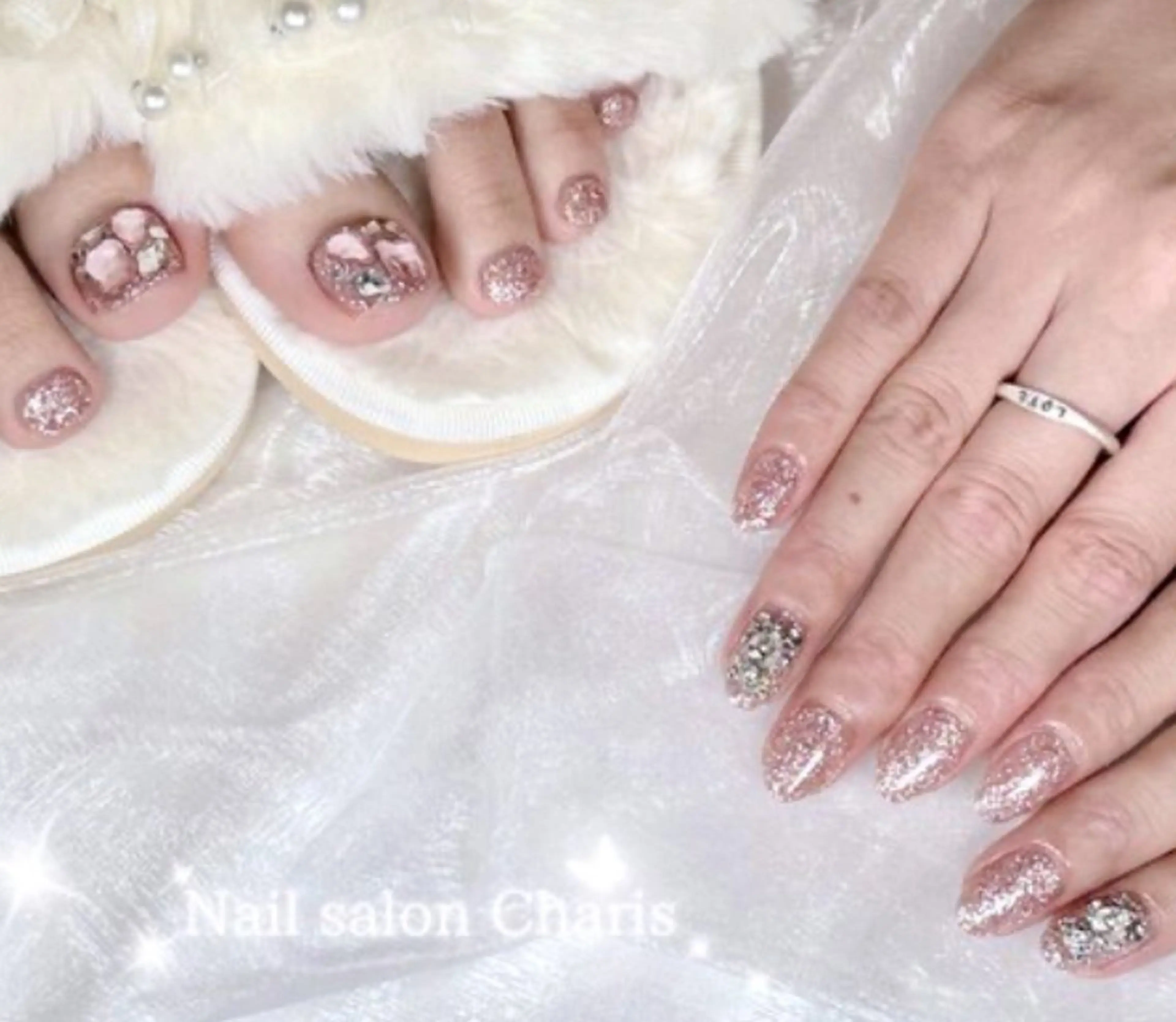 【再来】【フットネイル🩵】50種類から選べる♪うる艶マグネットの写真