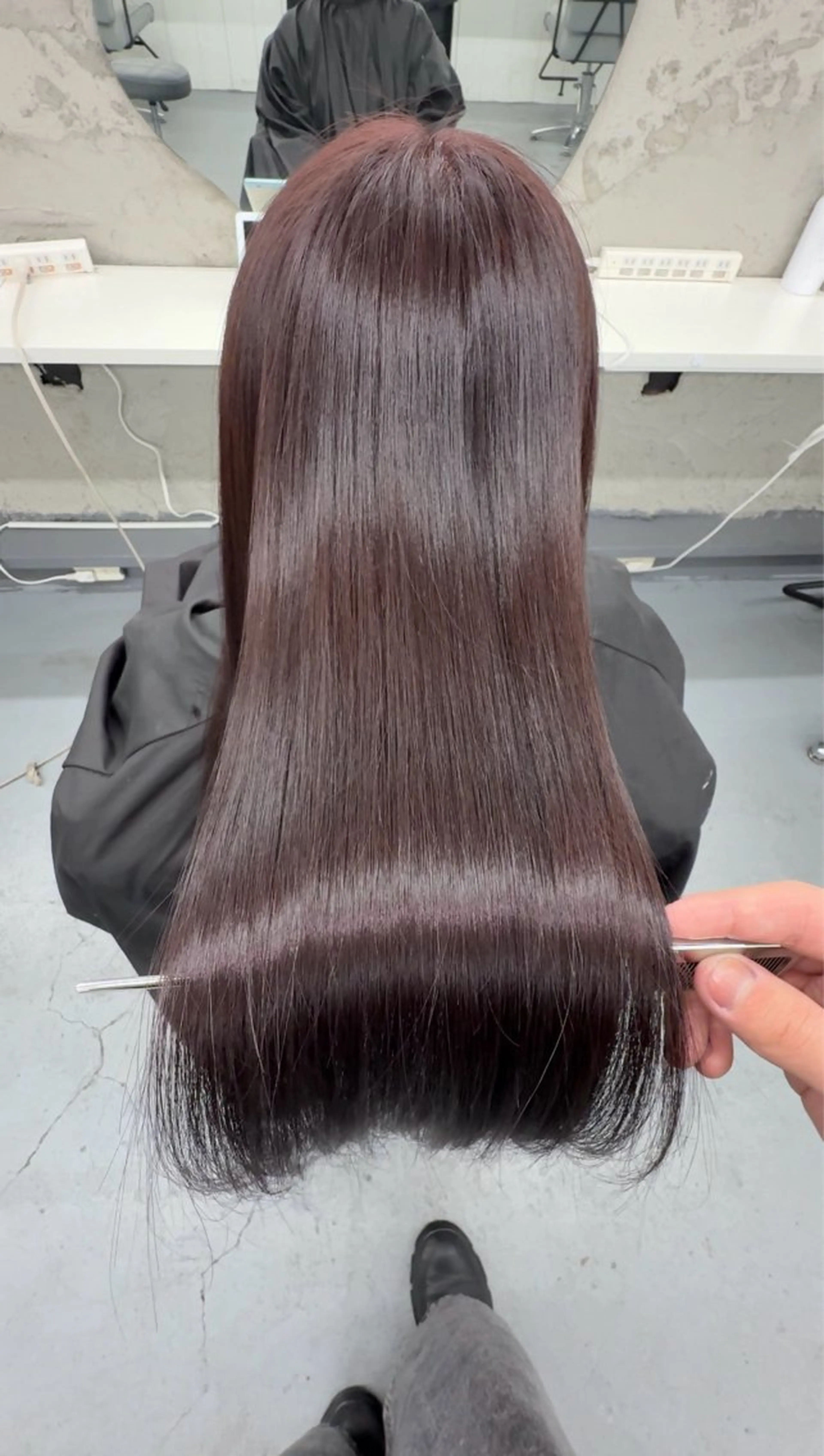 ロング 髪質改善 ヘアカラー トリートメント (柏)美髪矯正 髪質改善特化だいちのヘアスタイル