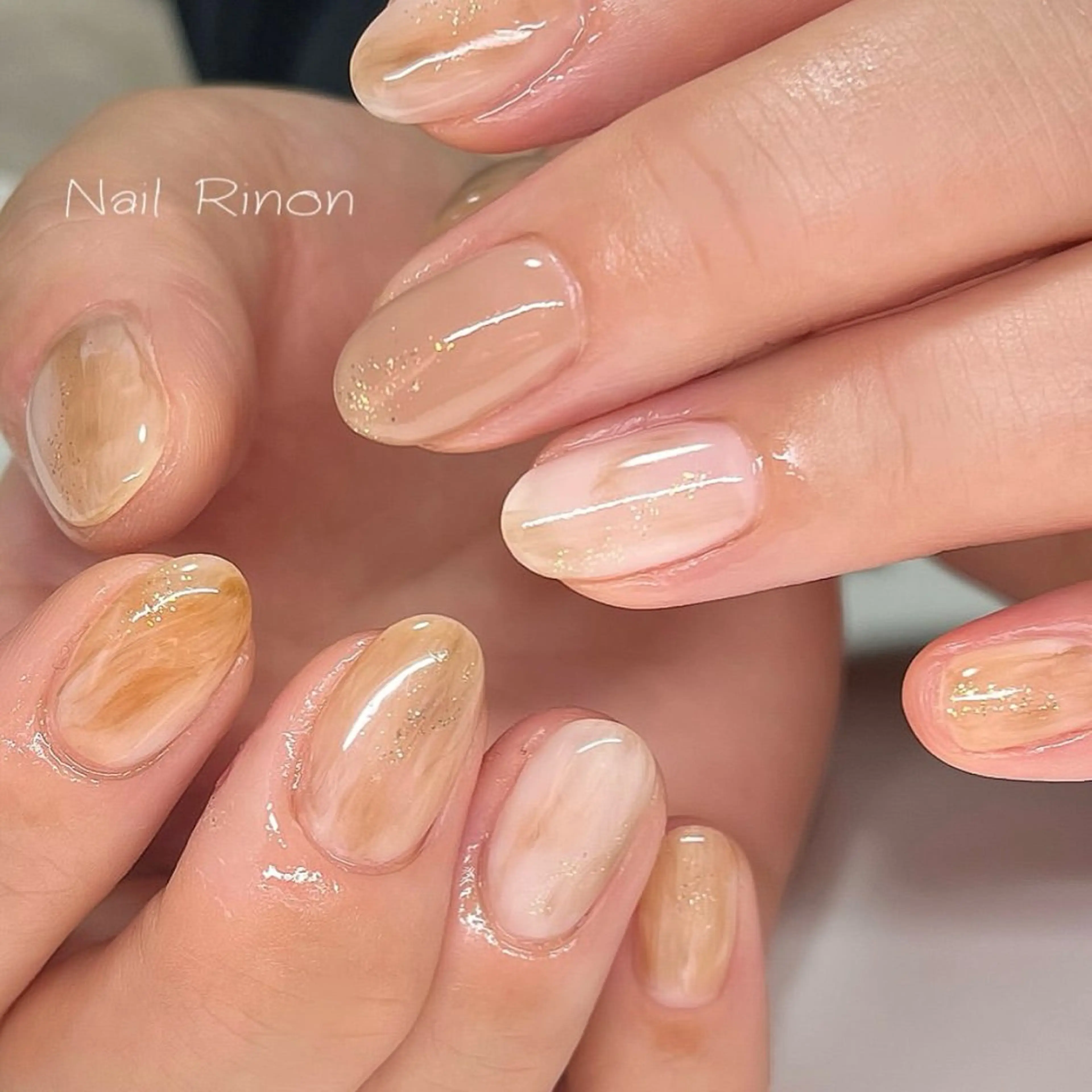 ネイル ニュアンスネイル ハンドネイル Nail Rinonのネイルデザイン